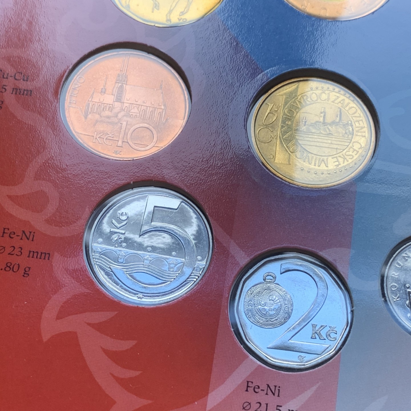 《竞宝斋》第74场-套币裸币专场 本周日，周一，周四.3场连拍（全场不限金额包邮） 卡装 捷克斯洛伐克 2003年 十枚套 封装套币