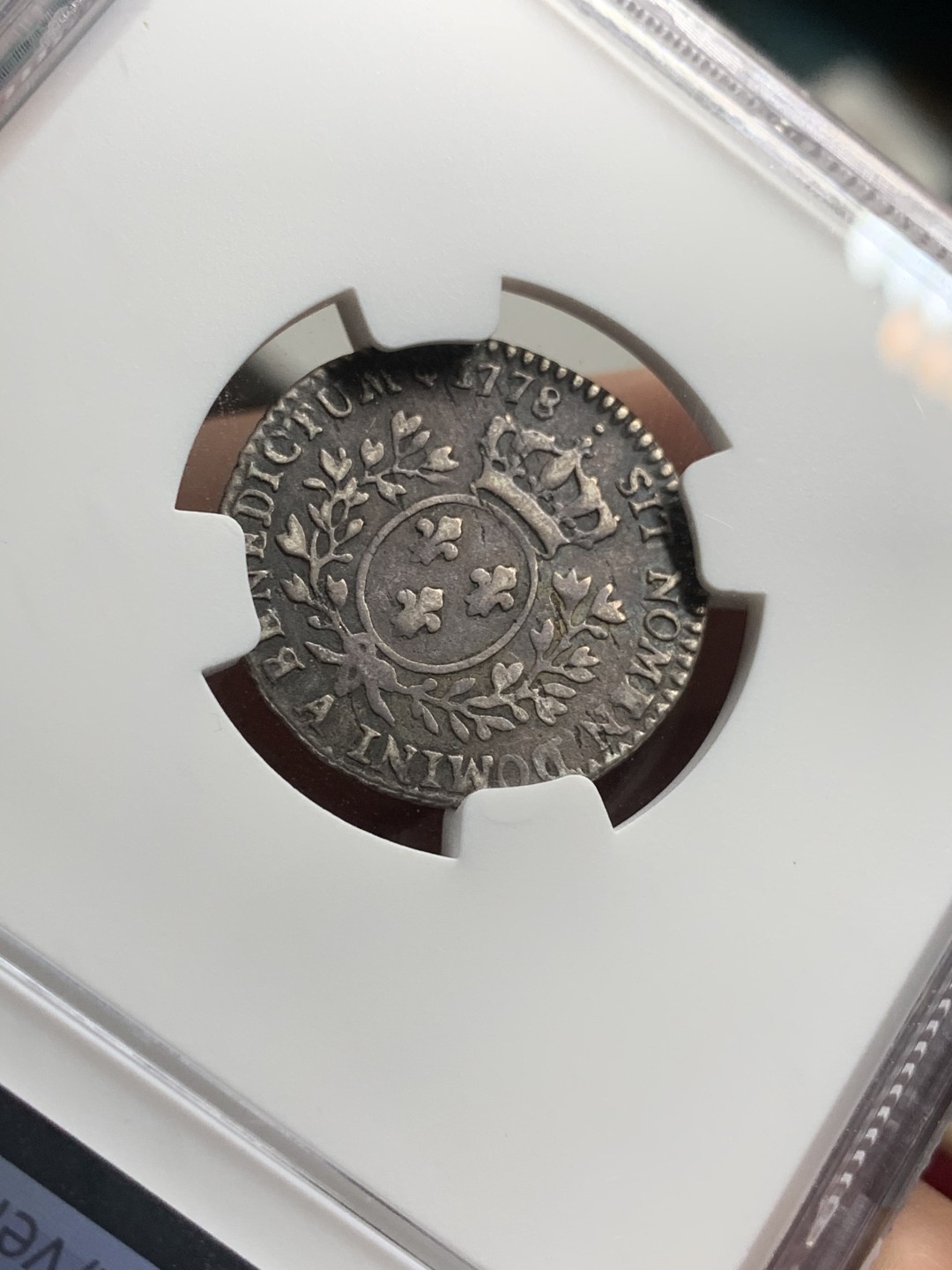 《竞宝斋》第74场-套币裸币专场 本周日，周一，周四.3场连拍（全场不限金额包邮） NGC-XF 法国 1778A年 路易十六 12S 银币 传世包浆 说有洗错杀了