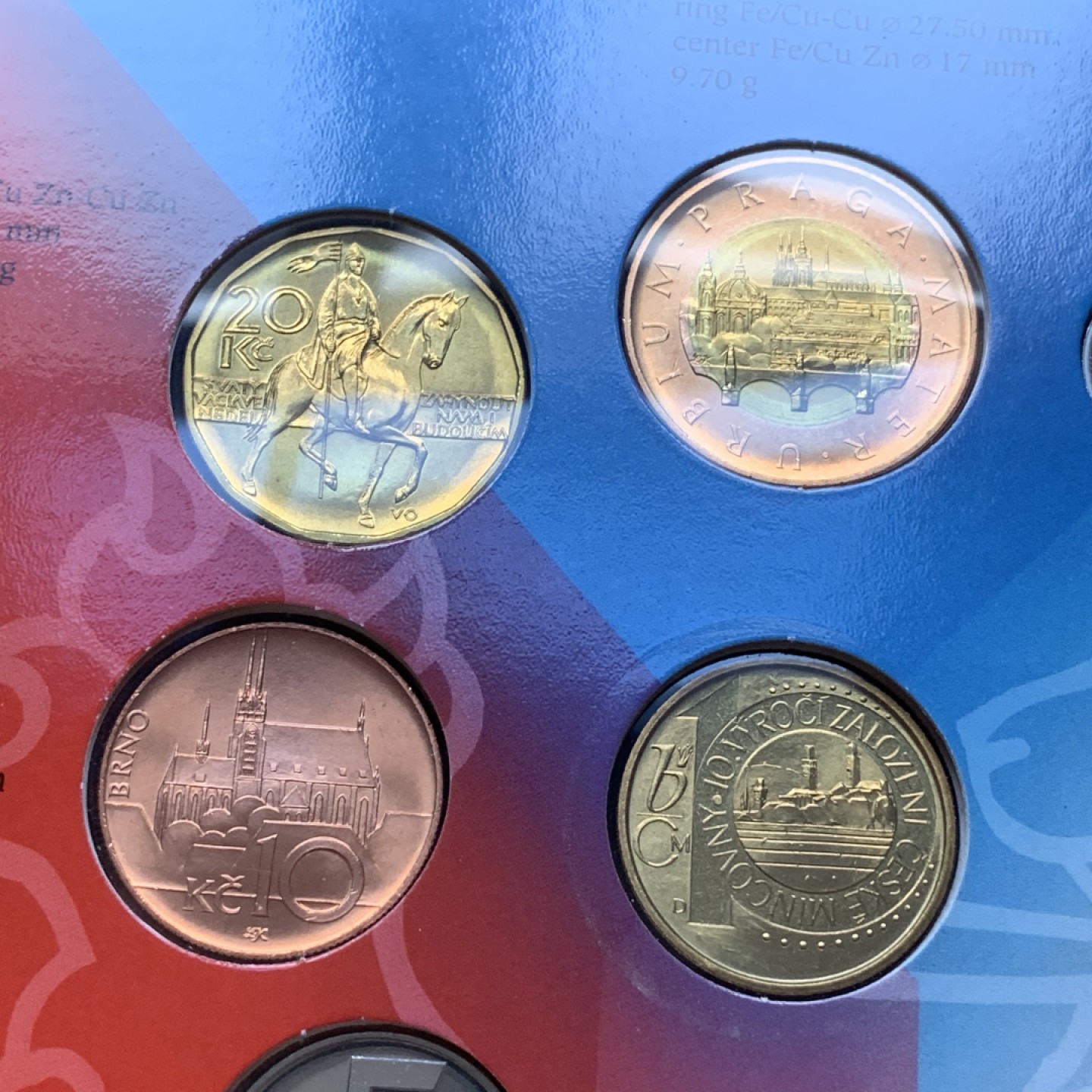 《竞宝斋》第74场-套币裸币专场 本周日，周一，周四.3场连拍（全场不限金额包邮） 卡装 捷克斯洛伐克 2003年 十枚套 封装套币