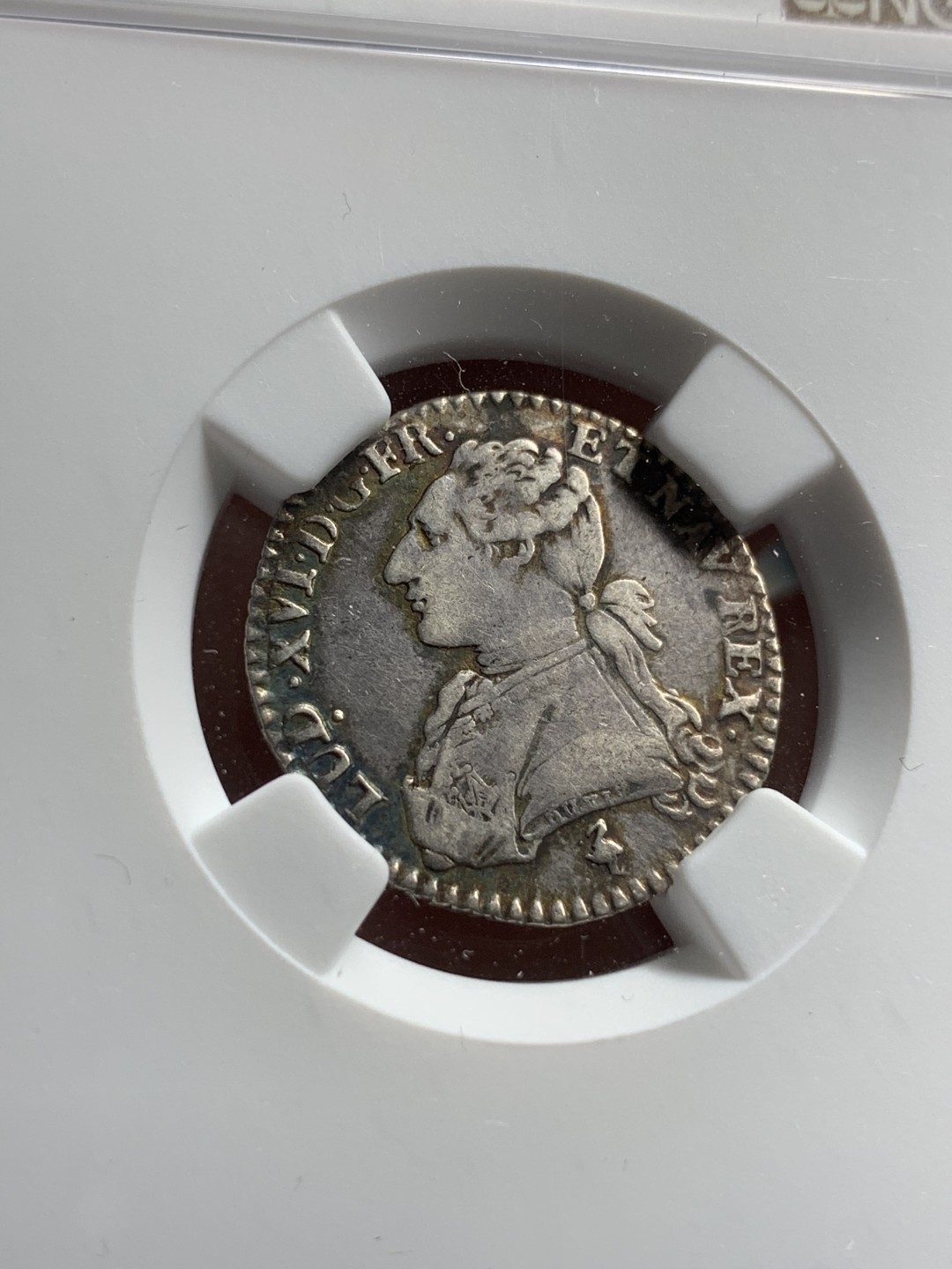 《竞宝斋》第74场-套币裸币专场 本周日，周一，周四.3场连拍（全场不限金额包邮） NGC-XF 法国 1778A年 路易十六 12S 银币 传世包浆 说有洗错杀了