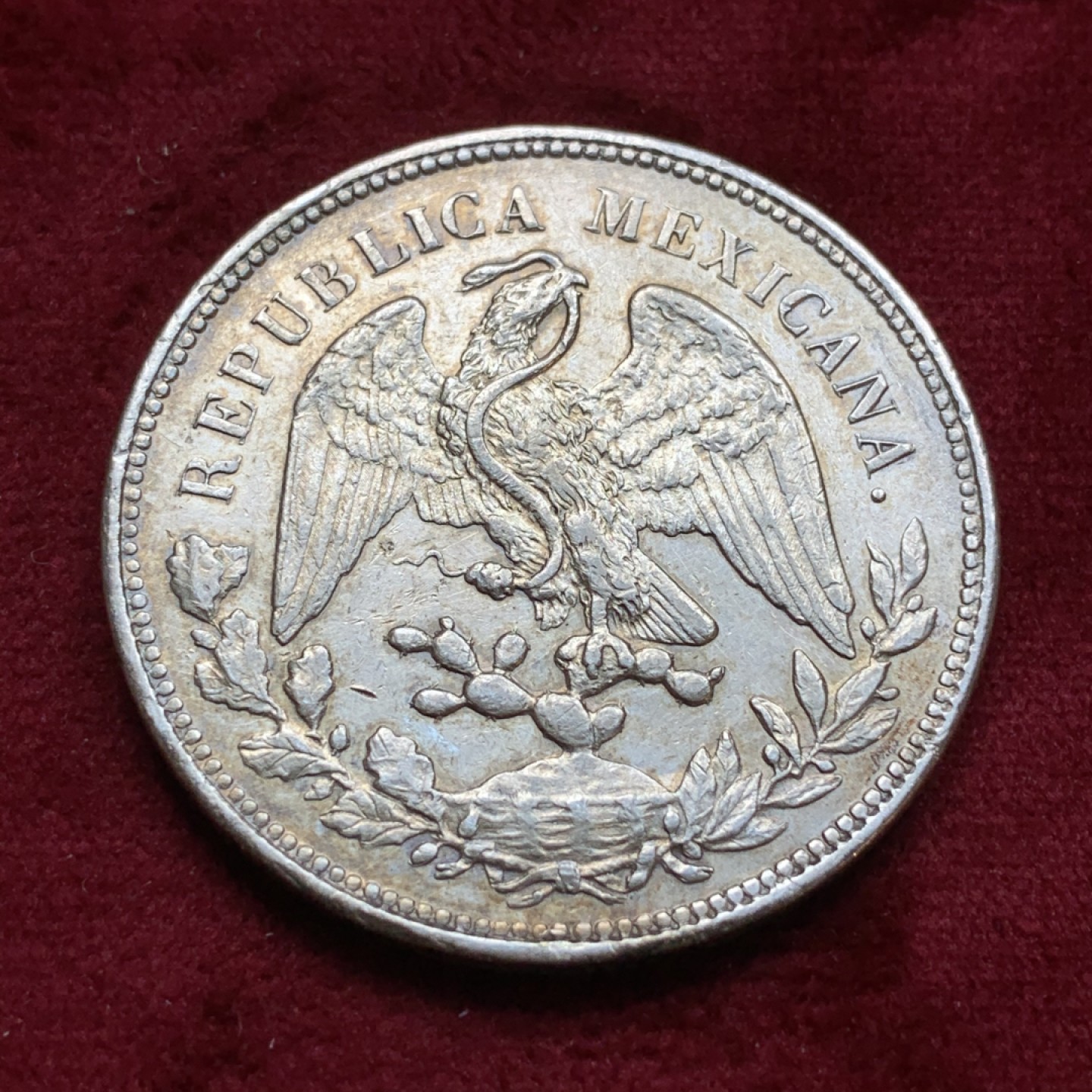 《竞宝斋》第74场-套币裸币专场 本周日，周一，周四.3场连拍（全场不限金额包邮） 墨西哥1901年Cn厂 直边鹰洋 较少见的厂名 全羽好品 淡彩包浆非常难得