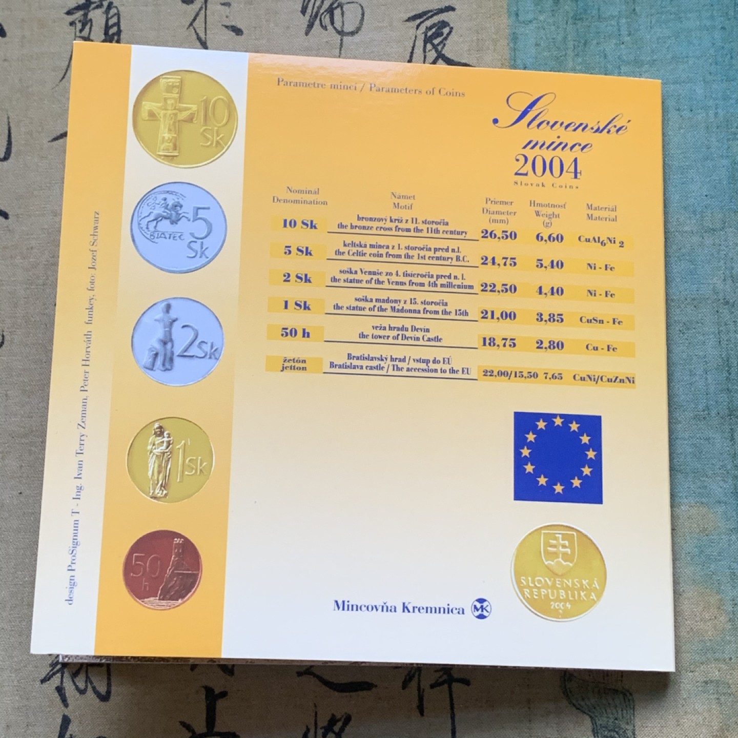 《竞宝斋》第74场-套币裸币专场 本周日，周一，周四.3场连拍（全场不限金额包邮） 卡装 斯洛伐克 2004年 六枚套 封装 套币