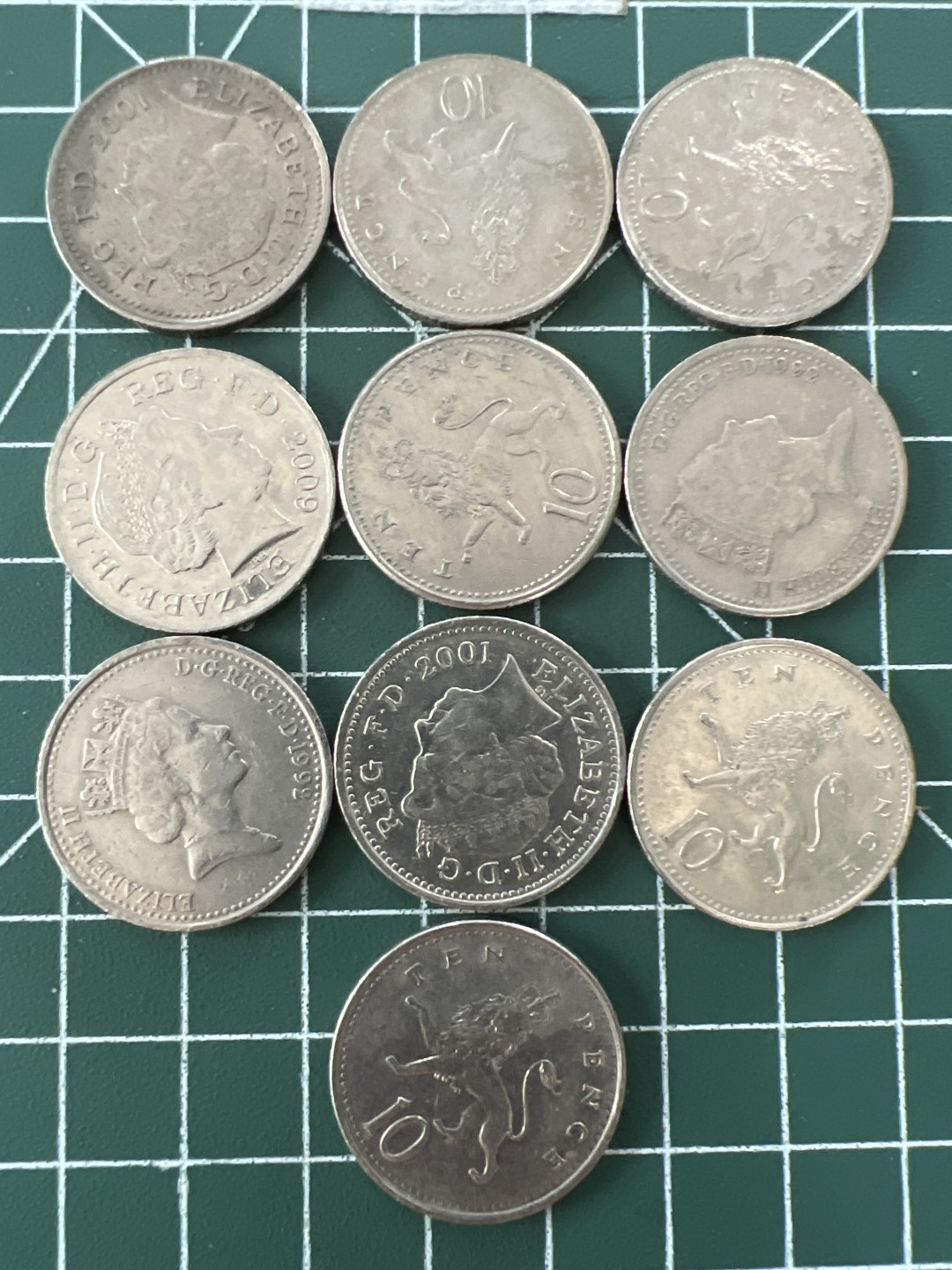 泡泡堂第二十七期   世界硬币纪念章专场（全场20包邮，偏远地区除外） 英国十便士十个