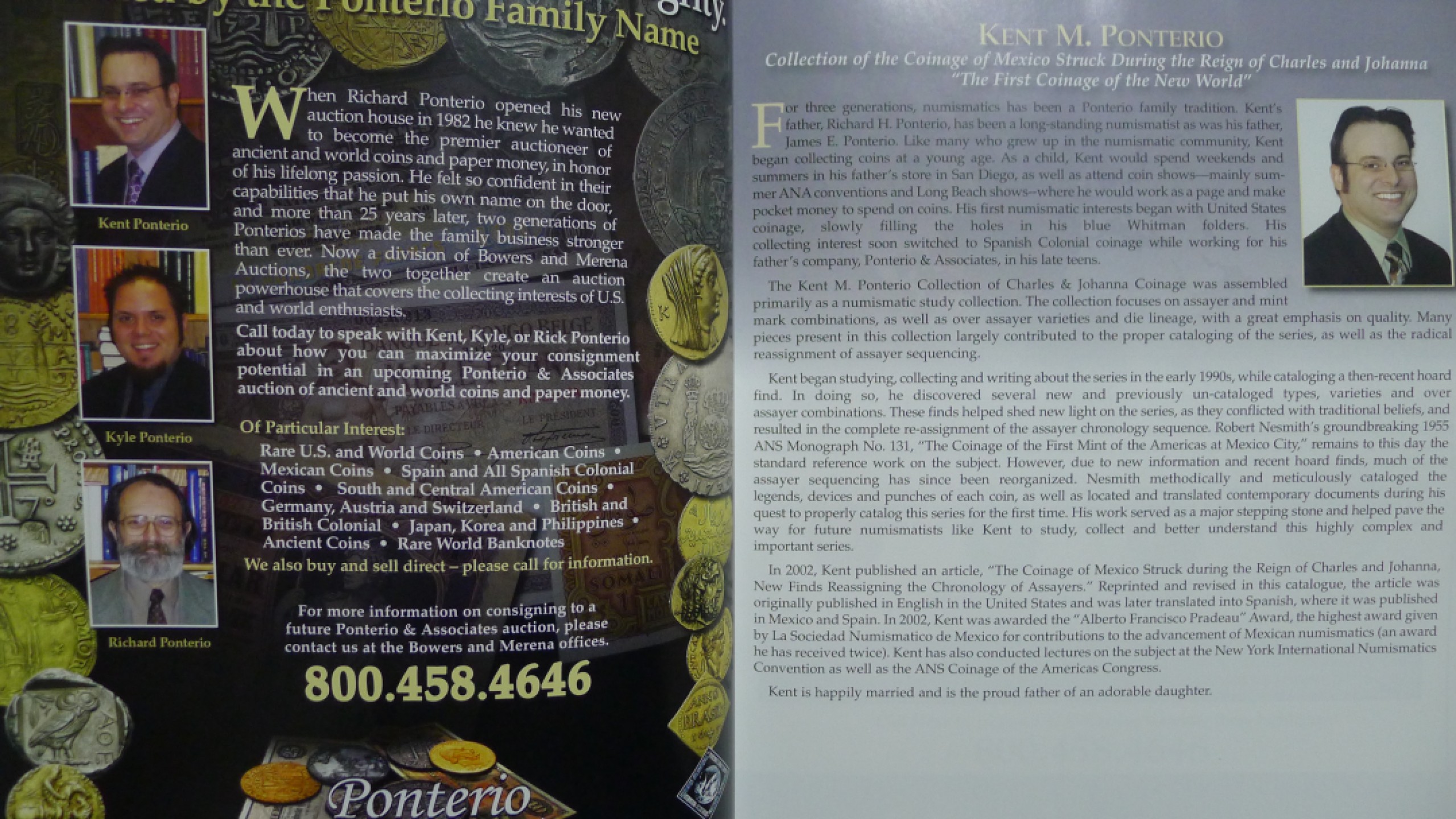 世界钱币章牌书籍专场拍卖第74期 PONTERIO  &  ASSOCIATES, INC. 古希腊罗马拜占庭以及世界钱币拍卖目录150 ( 含 真·早期 双柱专题，早到15XX年份)