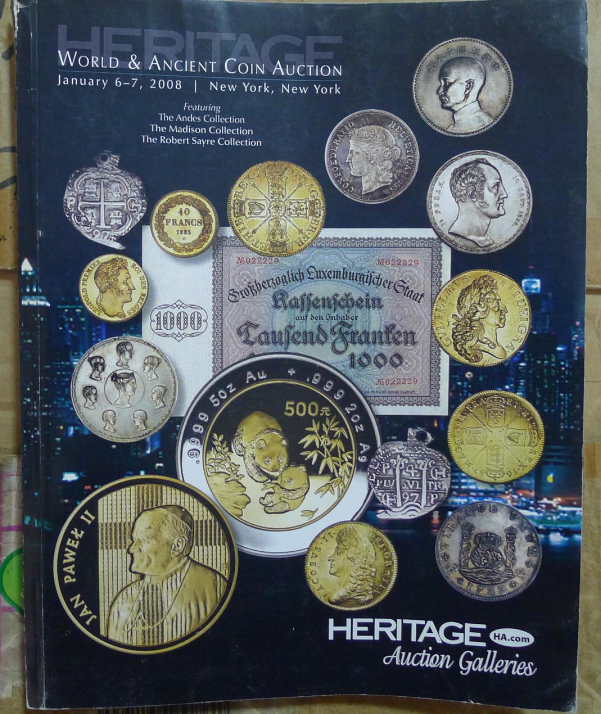 世界钱币章牌书籍专场拍卖第89期 HERITAGE 海瑞得 古希腊罗马拜占庭以及世界钱币拍卖目录458