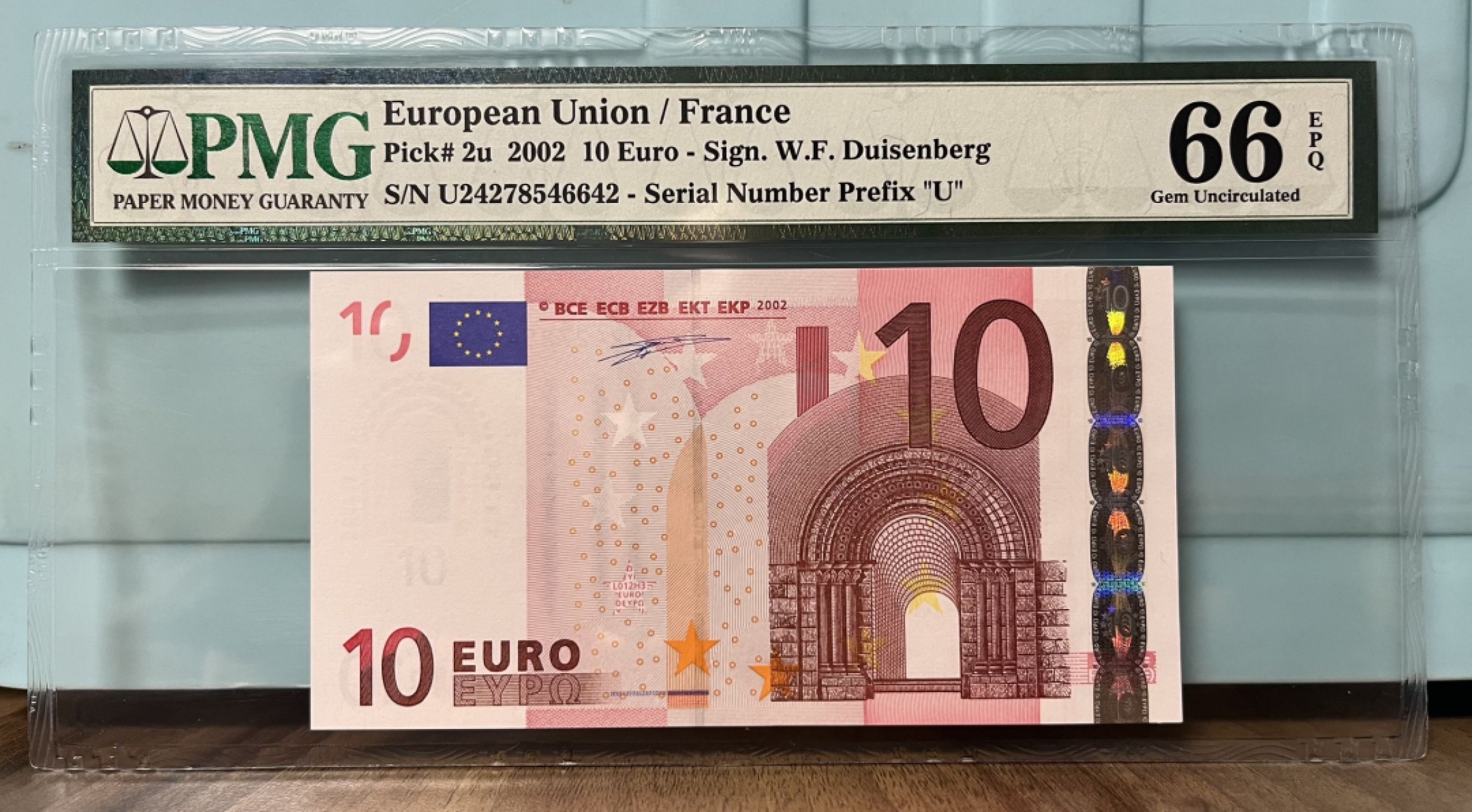 收藏联盟Quantum Auction 第175期拍卖 2002年10欧元 一签