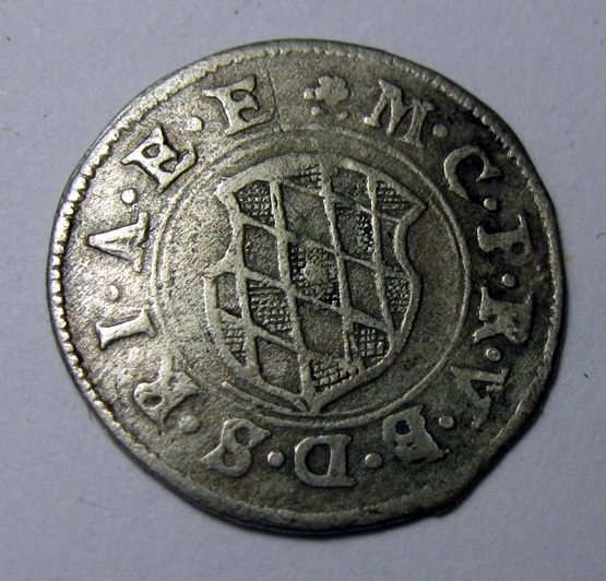 德国巴伐利亚2克鲁泽银币1623年,少见银币,18mm,1.1g