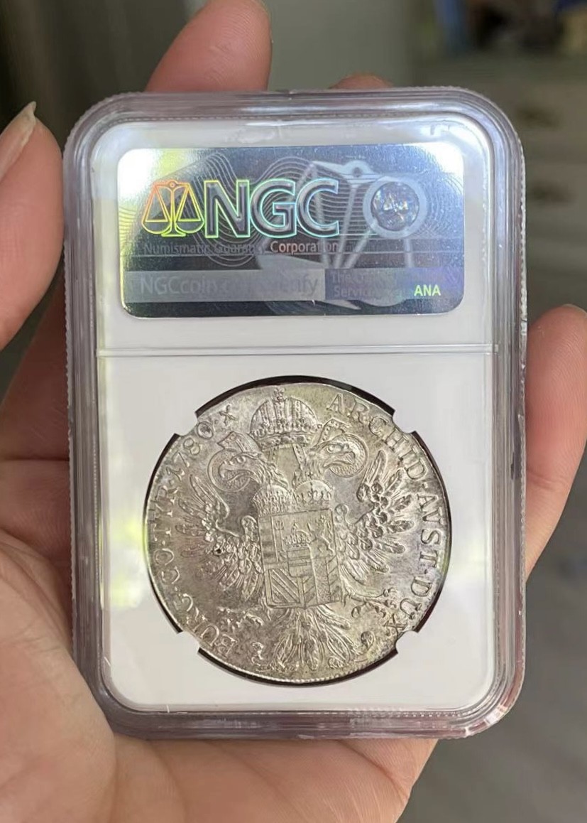 【麦克币章收藏】拍卖第二期 1780大奶妈银币，NGC 盒子，真假无忧