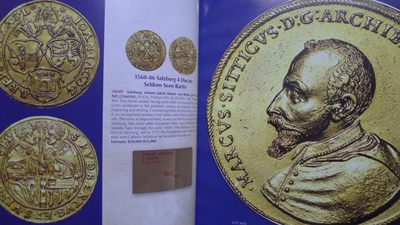 世界钱币章牌书籍专场拍卖11.01 艾瑞克·纽曼收藏钱币拍卖目录III