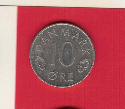 丹麦1974年10欧尔 实物如图    丹麦1974年10欧尔 实物如图   