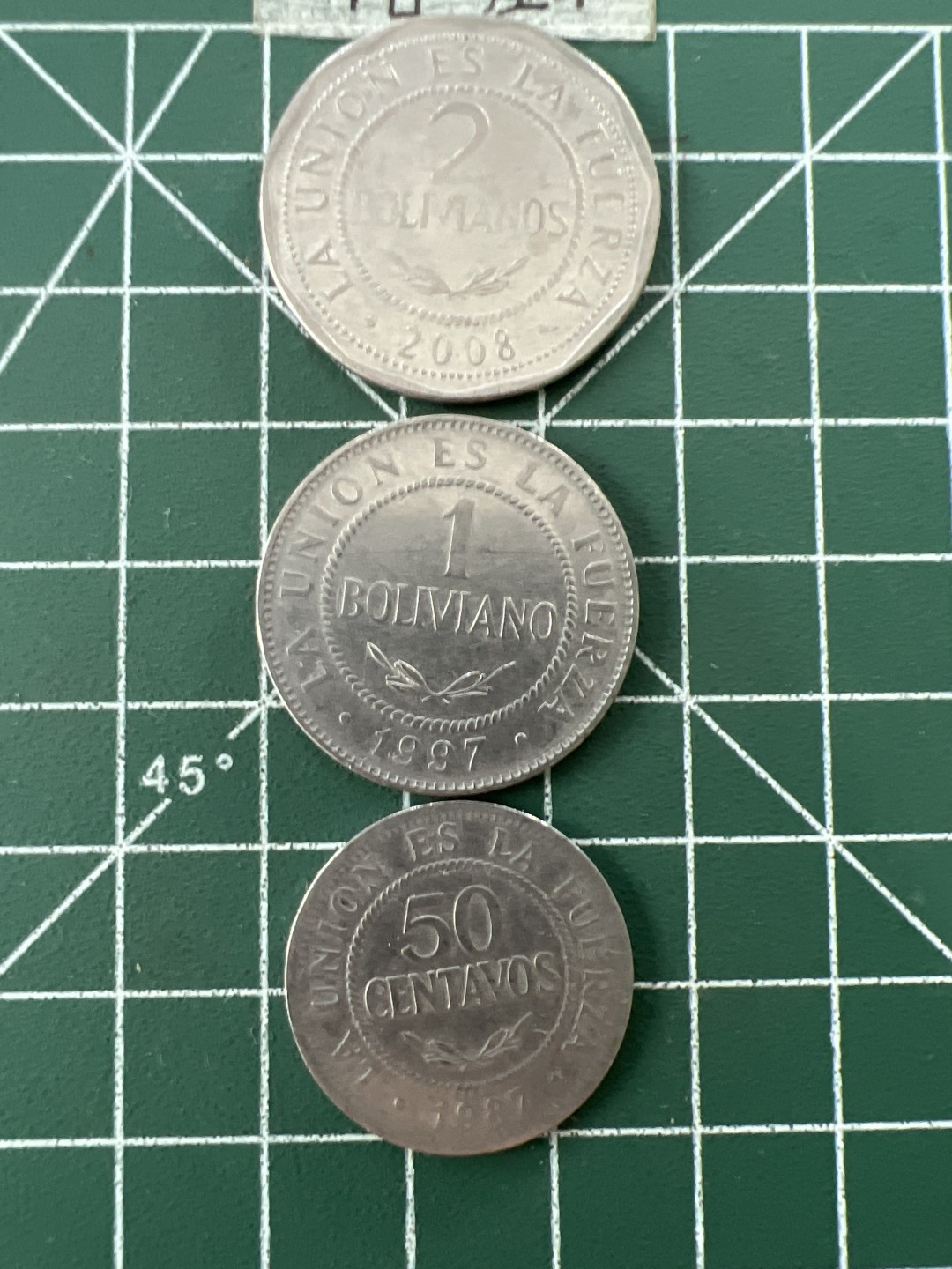 泡泡堂第二十七期   世界硬币纪念章专场（全场20包邮，偏远地区除外） 波利维亚三个