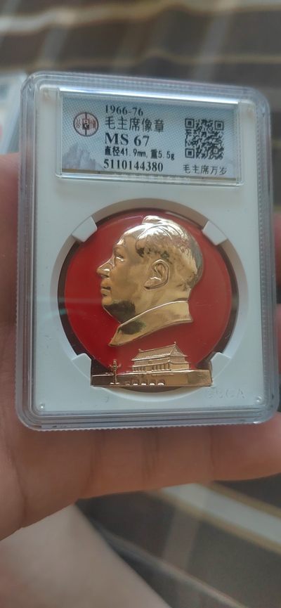 公博评级毛主席像章专场 - 🌹 🌹部队章 🌹 🌹 公博评级毛主席像章—部队章，毛主席和林副主席六三接见