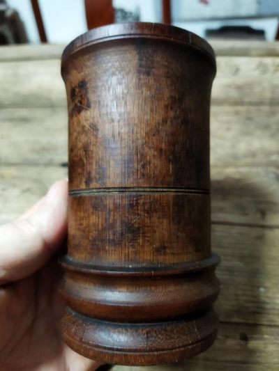 清代 徽州 文房 竹笔筒  11.5*7cm - 清代 徽州 文房 竹笔筒  11.5*7cm