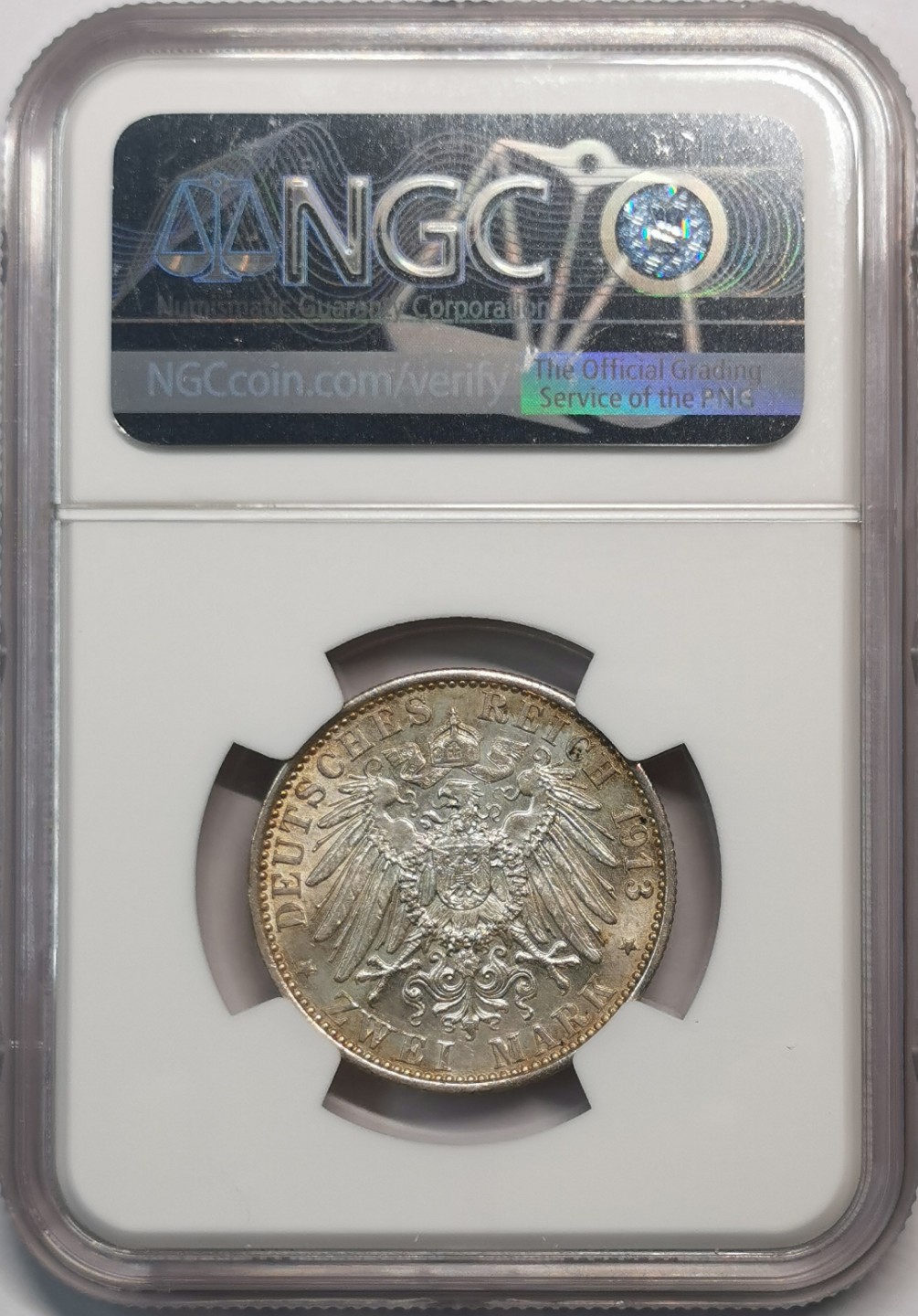 凡希社世界钱币微拍第二百零五期 1913普鲁士2马克NGC-MS64