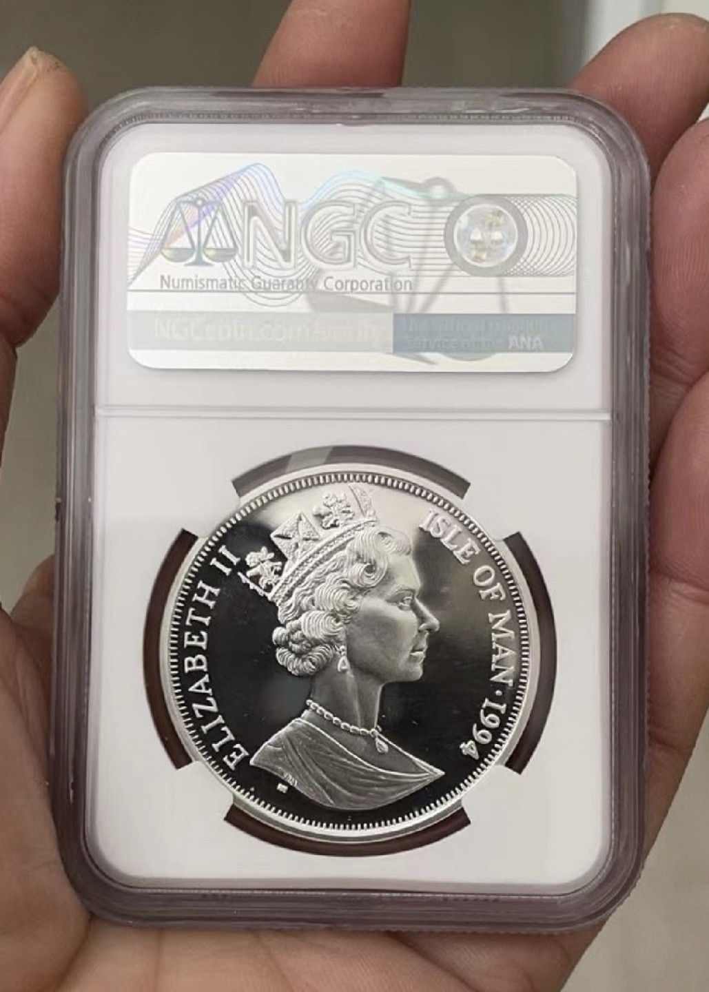 【麦克币章收藏】拍卖第二期 英属马恩岛诺曼底登陆50周年纪念精制币