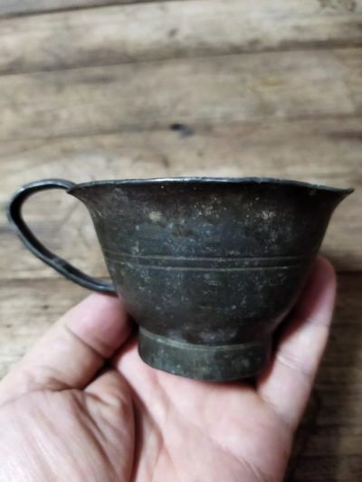 清代 徽州 锡器 茶杯 6*11cm - 清代 徽州 锡器 茶杯 6*11cm