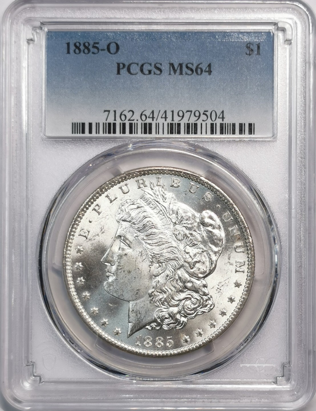 凡希社世界钱币微拍第二百零五期 1885O美国摩根壹元PCGS-MS64原银光！
