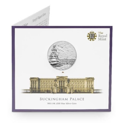 【海寧潮】拍卖第三十三期 - 【海寧潮】英国2015年100换100英镑系列白金汉宫2盎司加厚银币