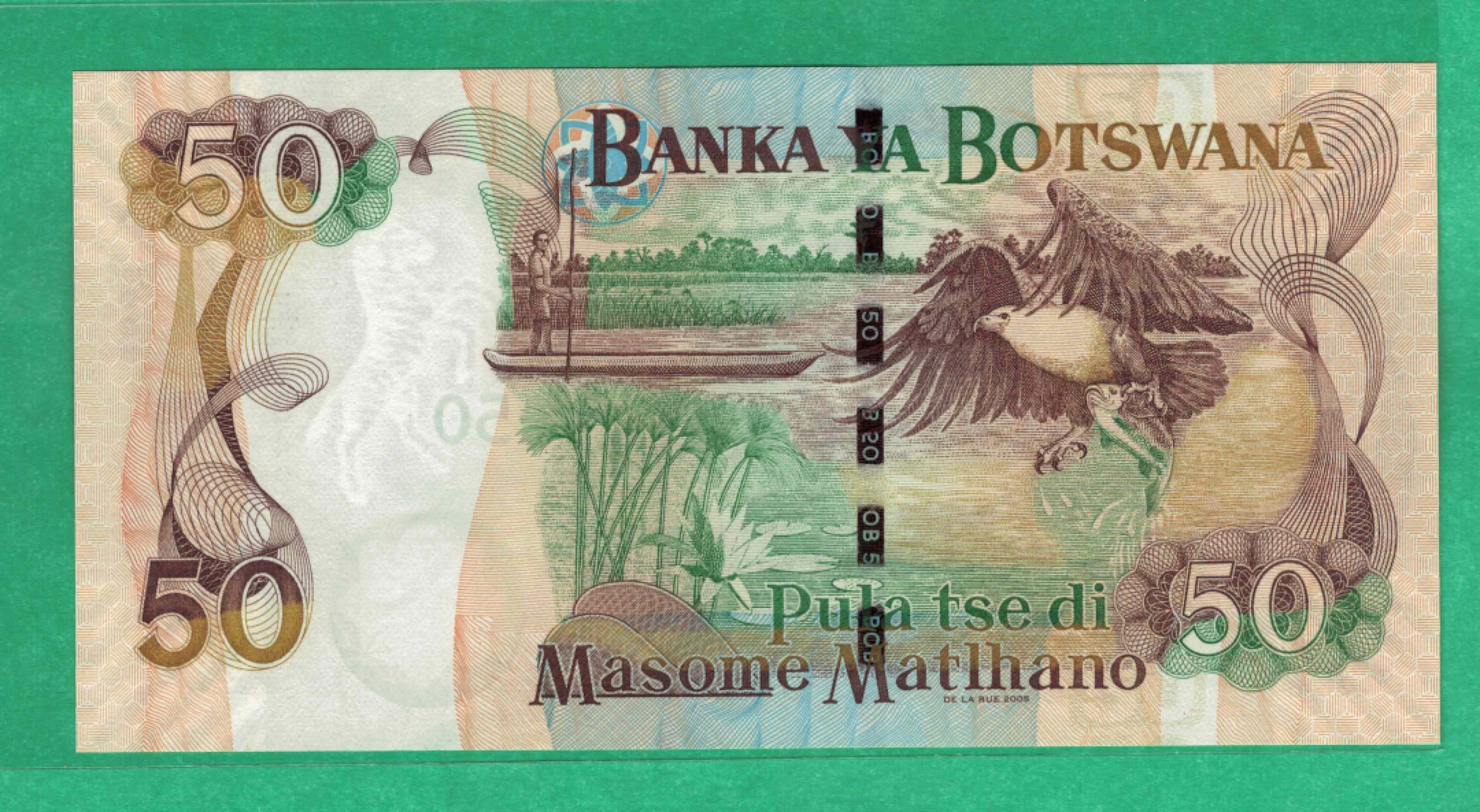博茨瓦纳2005年50普拉 PLR印 全新UNC     