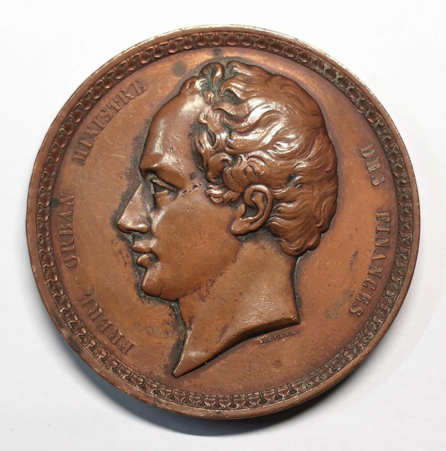 凡希社世界钱币微拍第二百零五期 比利时纪念铜章1 60mm