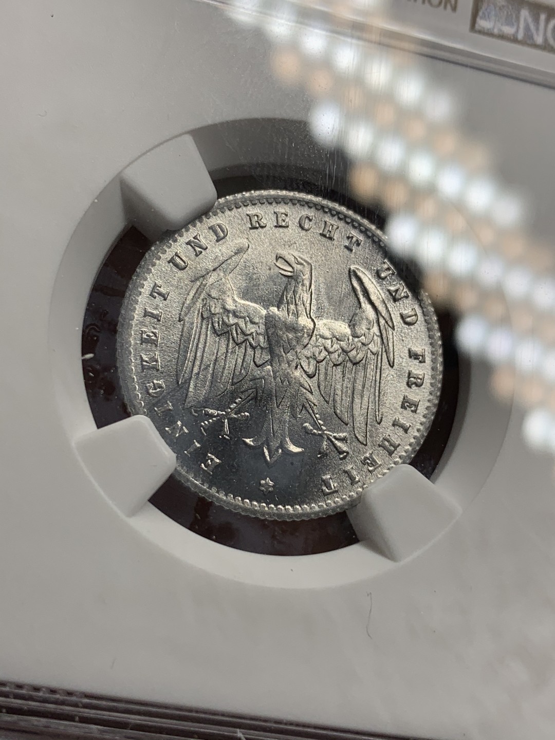 《竞宝斋》第75场-本周日，周一2场连拍（全场不限金额包邮） NGC MS66 1923D德国200马克 超高分！