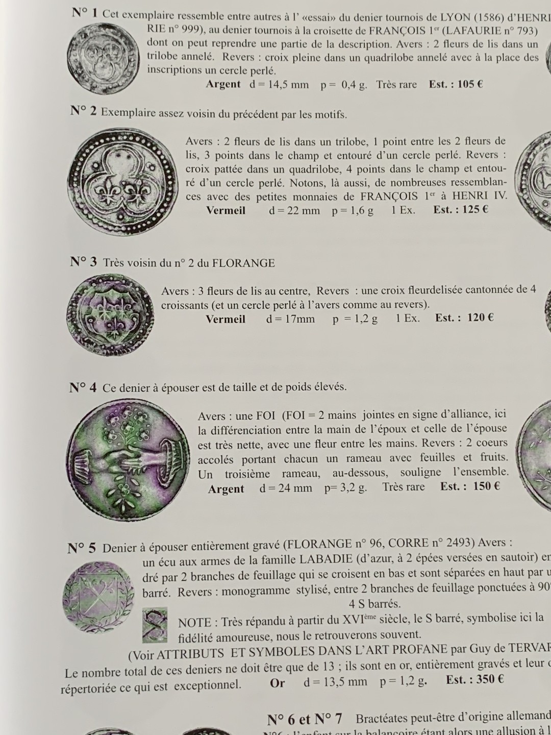 《竞宝斋》第75场-本周日，周一2场连拍（全场不限金额包邮） 法国 结婚 纪念章 目录  厚达 320页 重达1.6公斤 A4纸大小 亏运费的品种 不过介绍的非常详细  版本众多