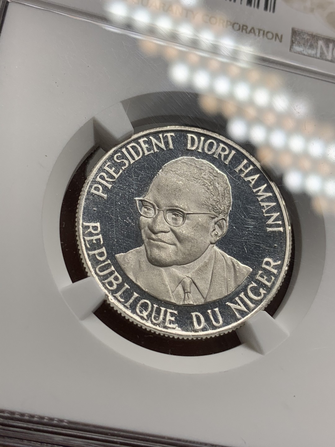 《竞宝斋》第75场-本周日，周一2场连拍（全场不限金额包邮） NGC-PF65UC 尼日尔1960年样币500法郎 少见样币品种 超级镜面底板