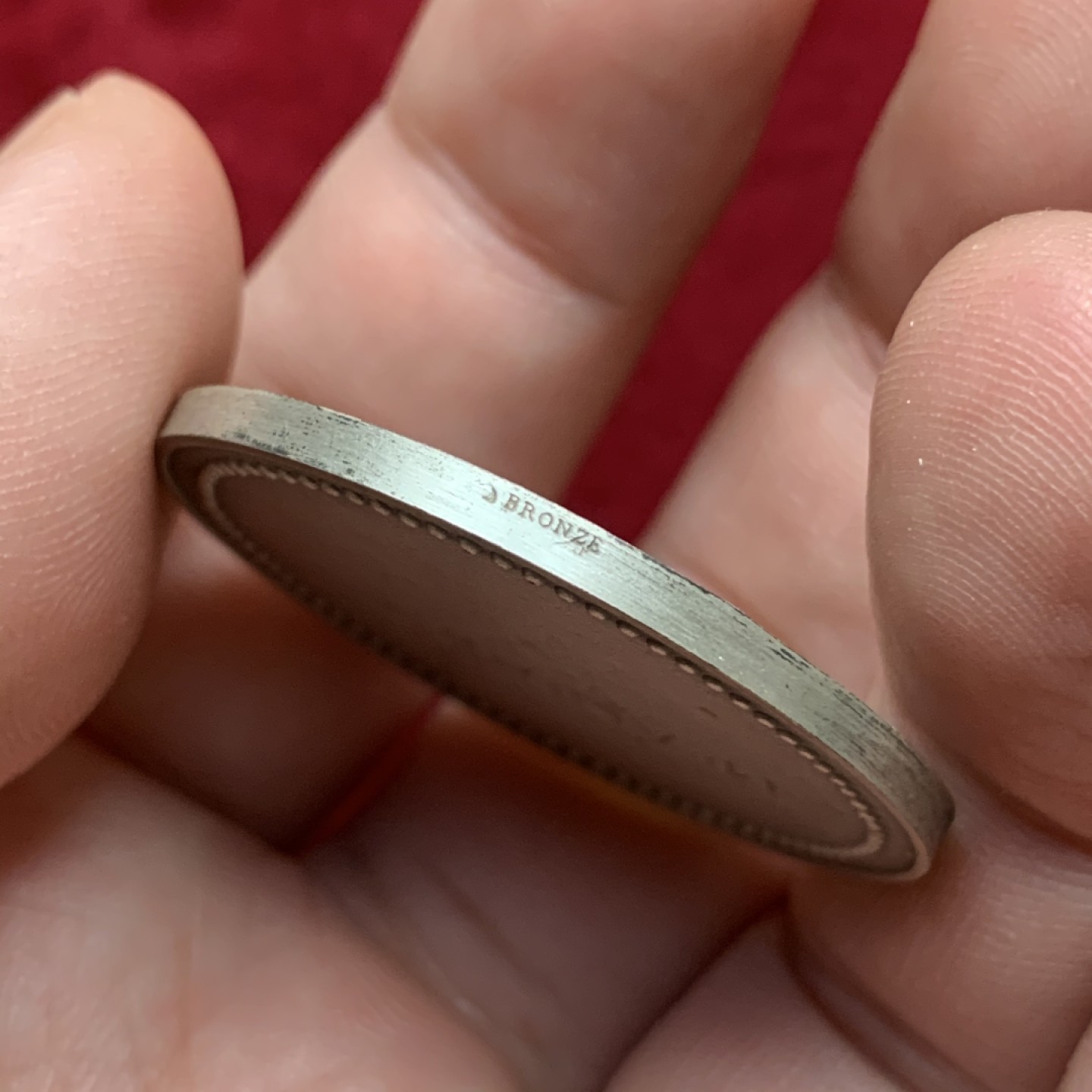 《竞宝斋》第75场-本周日，周一2场连拍（全场不限金额包邮） 原盒罗蒂作品巴黎股票经纪人镀银铜章 37mm，21.2克，BRONZE铜标