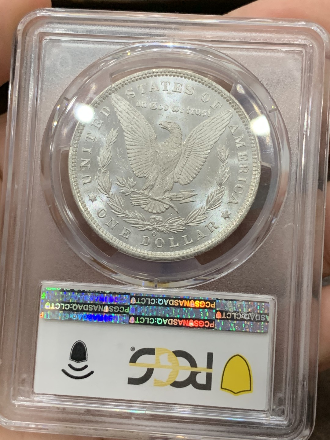 《竞宝斋》第75场-本周日，周一2场连拍（全场不限金额包邮） PCGS MS64 美国 1885年 摩根 银元 白净转光 细节非常好
