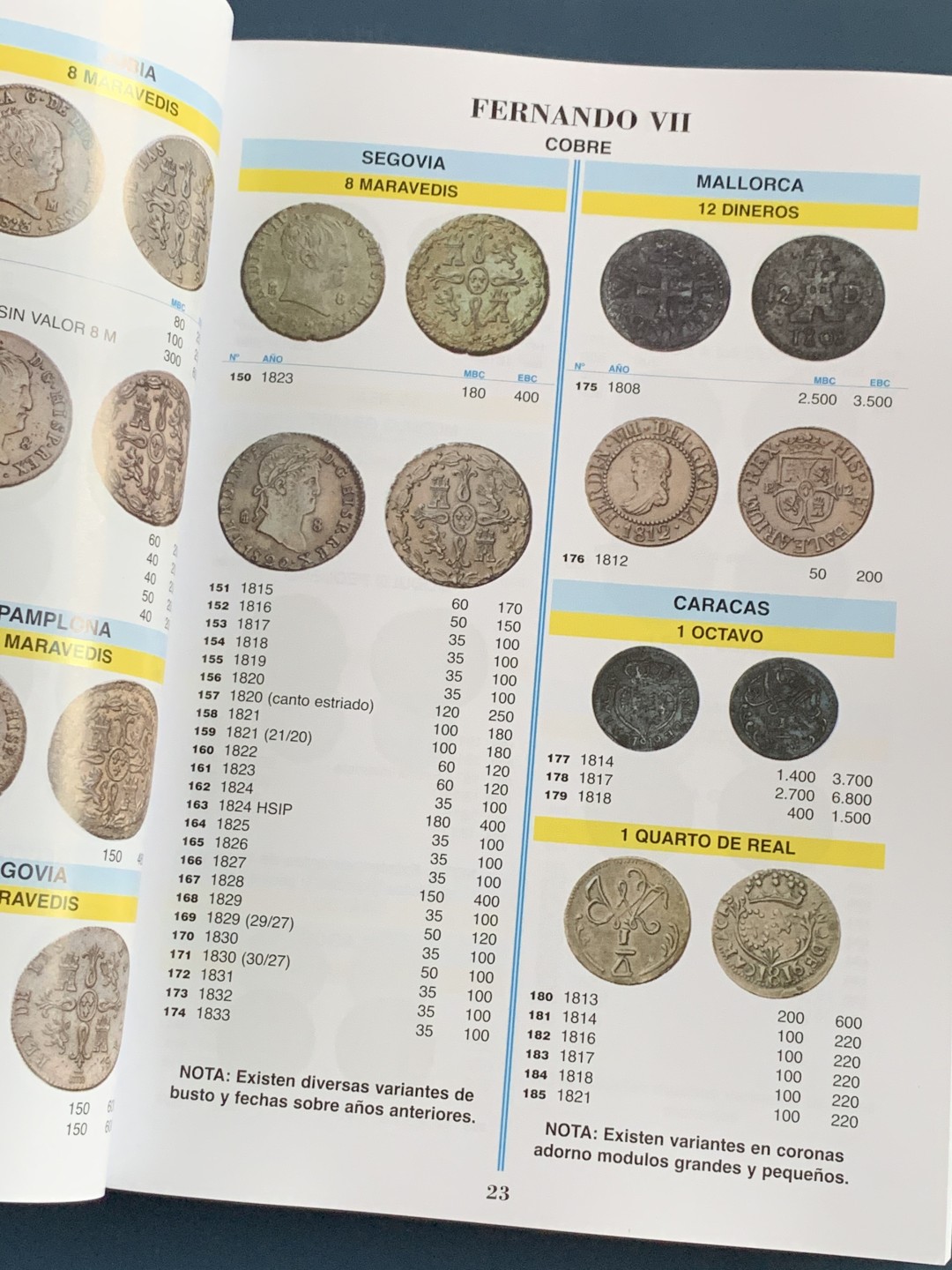 《竞宝斋》第75场-本周日，周一2场连拍（全场不限金额包邮） 西班牙 2022年 钱币目录 包含属地，本土，现代币，纸币。将近500页的厚度。值得拥有 后面广告页去除