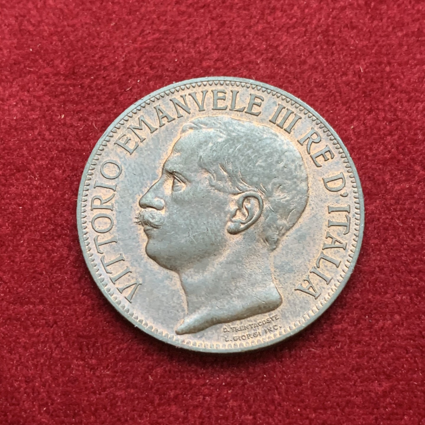 《竞宝斋》第75场-本周日，周一2场连拍（全场不限金额包邮） UNC 带光 意大利1911年 建国10分，意大利币艺术性巅峰之作