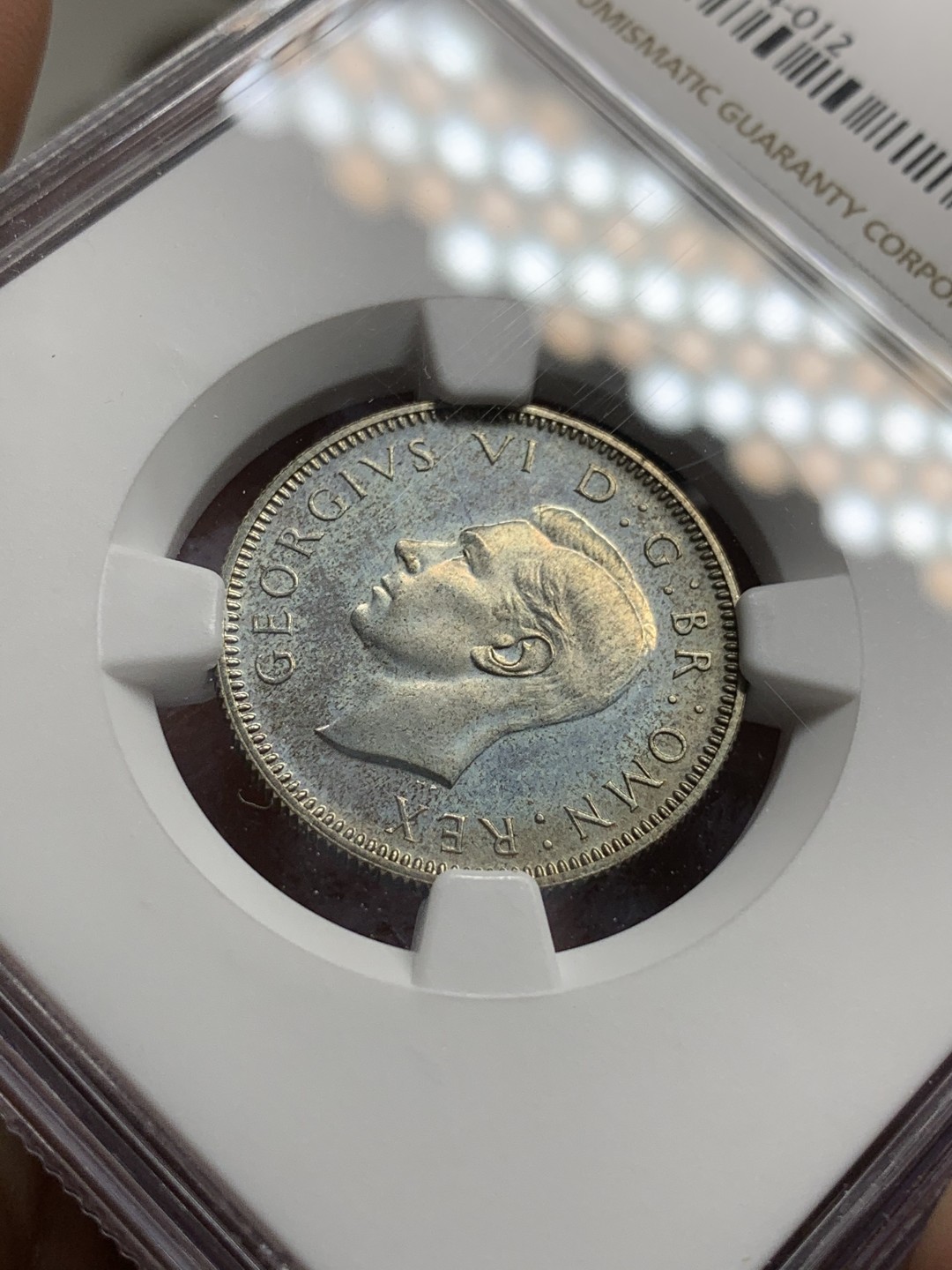 《竞宝斋》第75场-本周日，周一2场连拍（全场不限金额包邮） NGC-PF62 英国 1937年 苏格兰1先令银币 乔治六世登基精制币