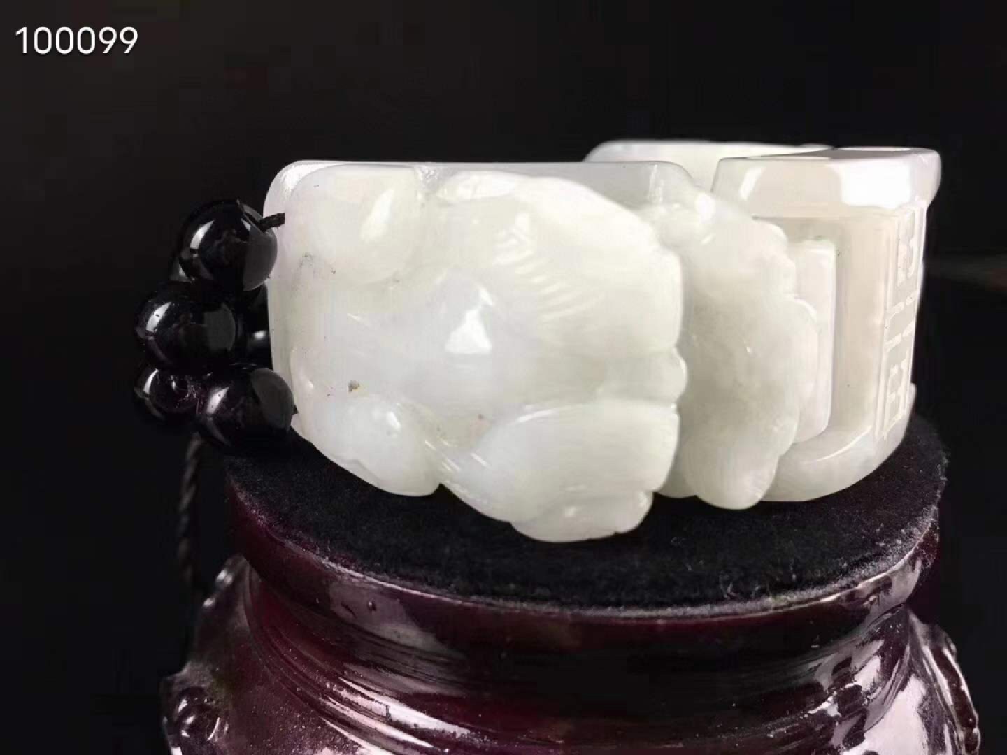 和田白玉手链，玉质细腻油润白度一级