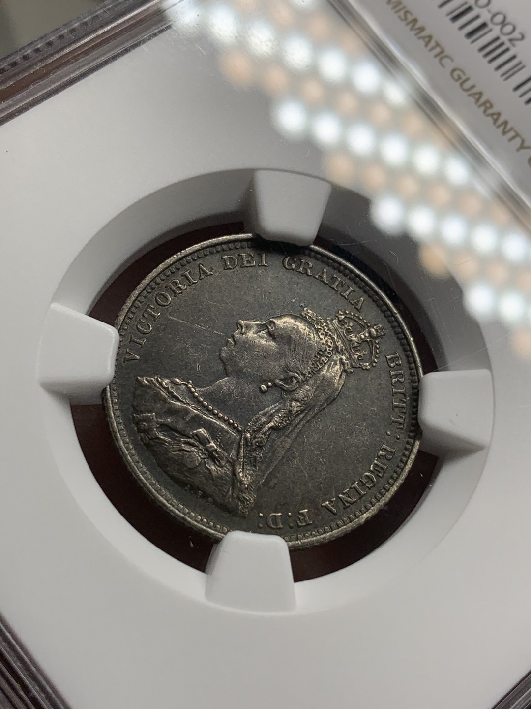 《竞宝斋》第75场-本周日，周一2场连拍（全场不限金额包邮） NGC-AU55 英国 1887年 维多利亚高冠1先令银币 欧洲原味老包浆 岁月感浓厚