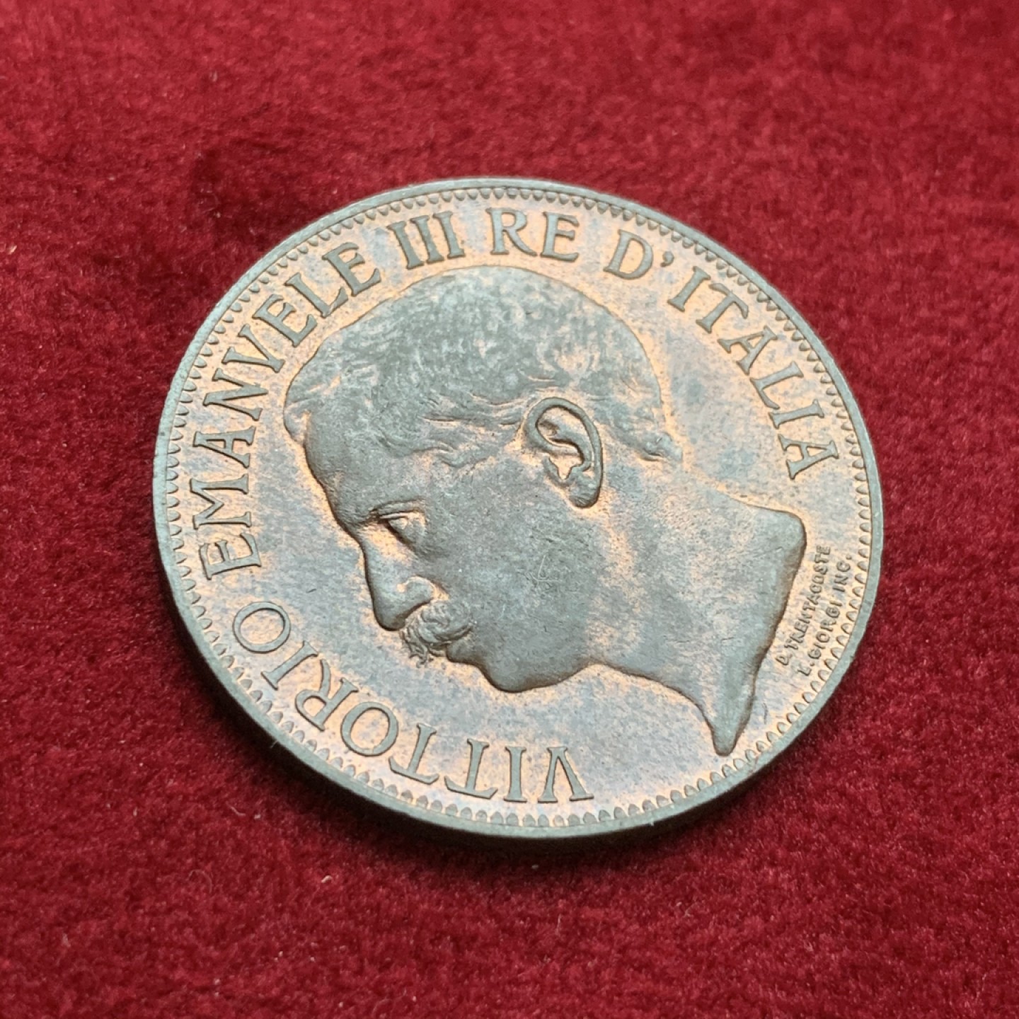 《竞宝斋》第75场-本周日，周一2场连拍（全场不限金额包邮） UNC 带光 意大利1911年 建国10分，意大利币艺术性巅峰之作