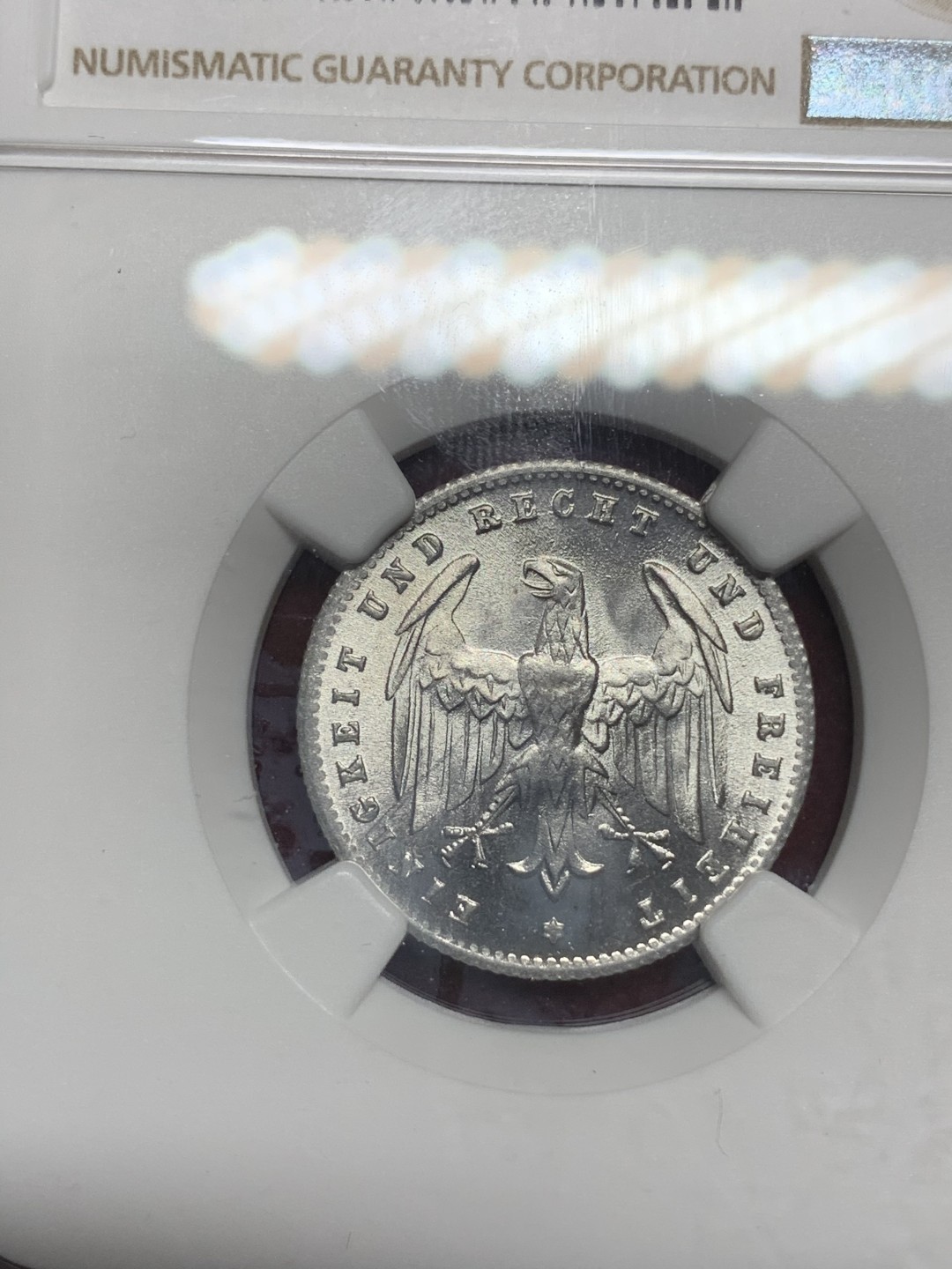 《竞宝斋》第75场-本周日，周一2场连拍（全场不限金额包邮） NGC MS66 1923D德国200马克 超高分！