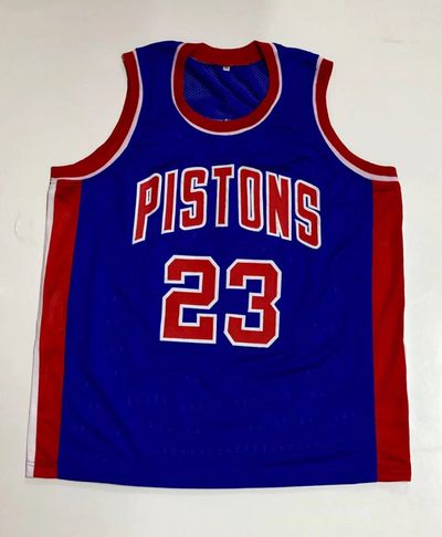 零元拍：活塞/公牛名宿马克 阿奎尔亲签球衣1981NBA状元，psa认证证书，1989、1990年NBA总冠军，阻挡乔丹的坏小子们，3次全明星。球衣签很少见 - 零元拍：活塞/公牛名宿马克 阿奎尔亲签球衣1981NBA状元，psa认证证书，1989、1990年NBA总冠军，阻挡乔丹的坏小子们，3次全明星。球衣签很少见