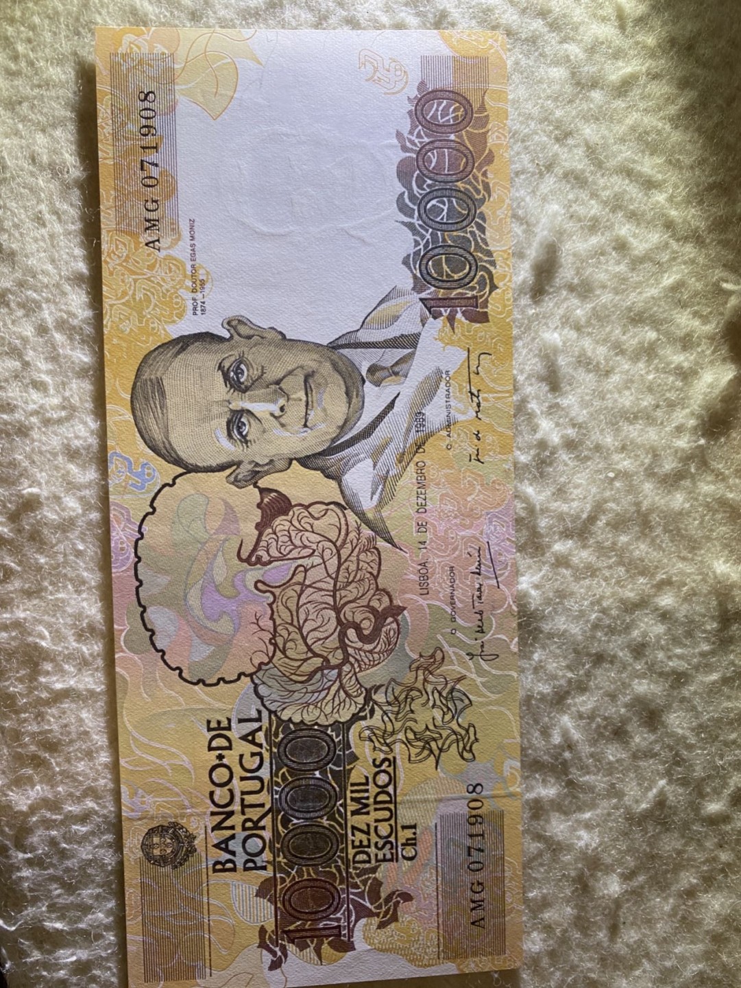 收藏联盟Quantum Auction 第175期拍卖 1989年葡萄牙10000埃库多斯 UNC-详细见图