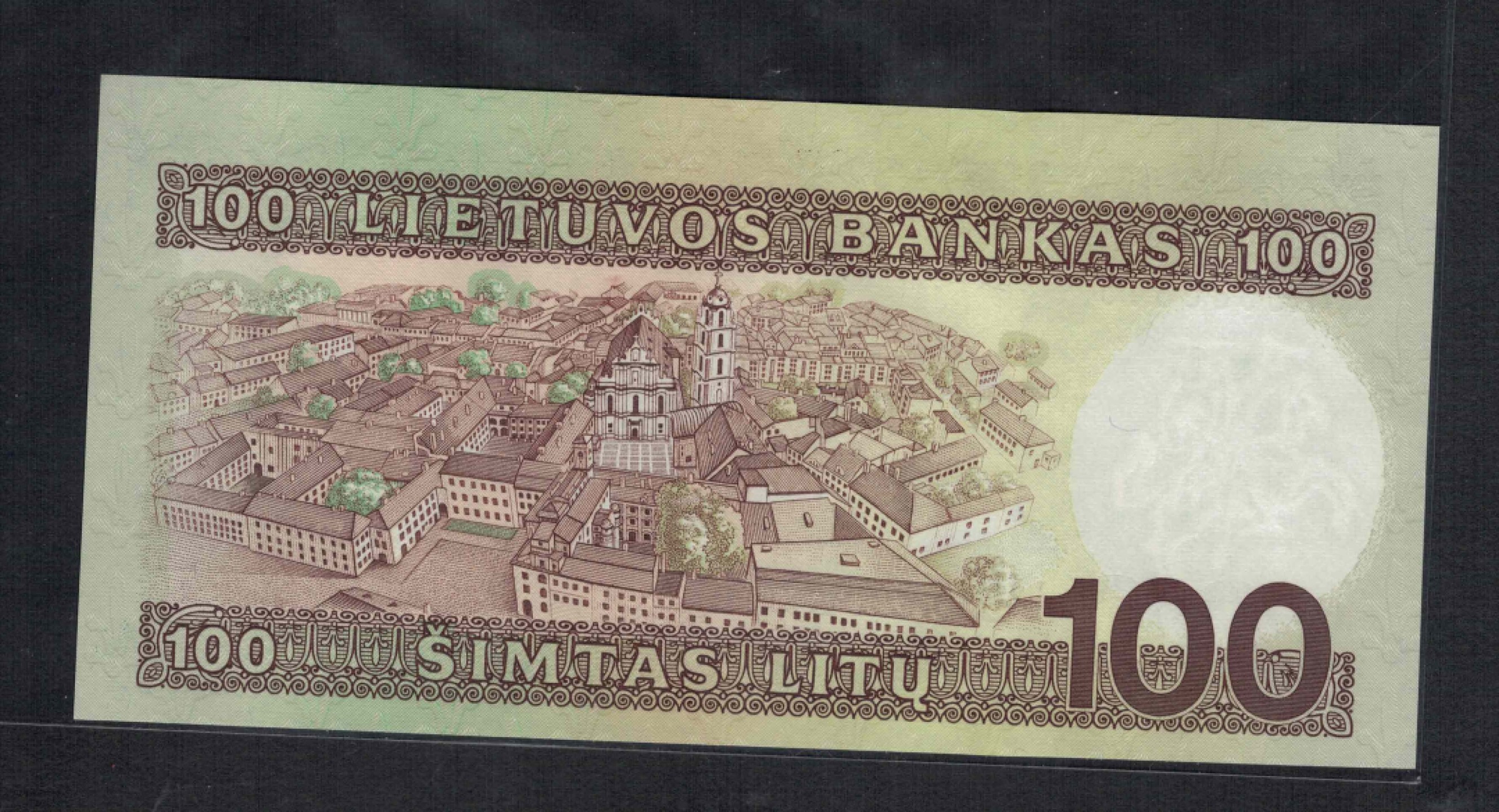 立陶宛1994年100立特 SAA首冠限量版 美国印制 三位小号 欧洲 实物图 UNC 