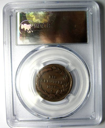 神圣罗马帝国奥地利铜币,1790,1克鲁泽,约瑟夫二世，约24mm,7.0g 神圣罗马帝国奥地利铜币,1790,1克鲁泽,约瑟夫二世，约24mm,7.0g