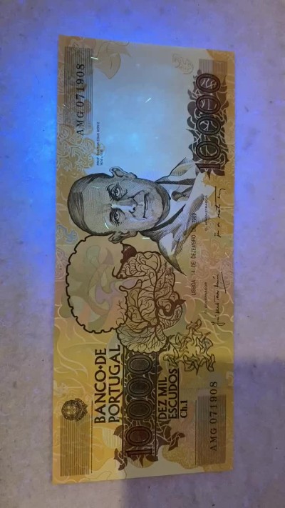 收藏联盟Quantum Auction 第175期拍卖 1989年葡萄牙10000埃库多斯 UNC-详细见图