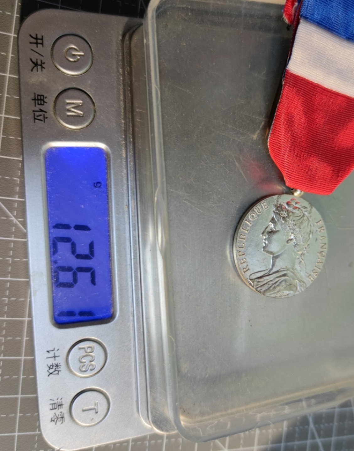 gush小明220721 法国劳动服务年限银章玛丽安娜像