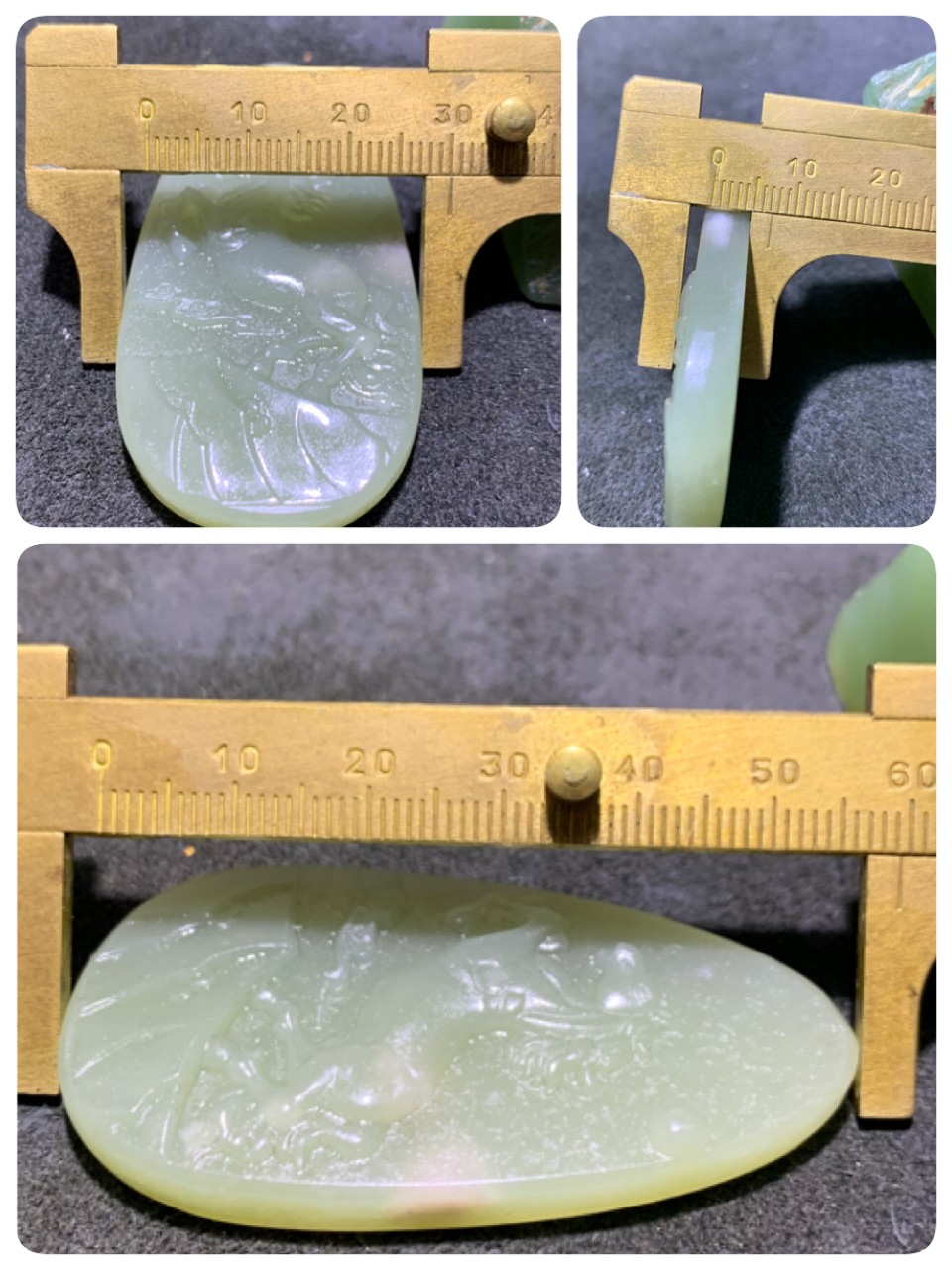 精美和田玉雕刻跃马牌子一个，