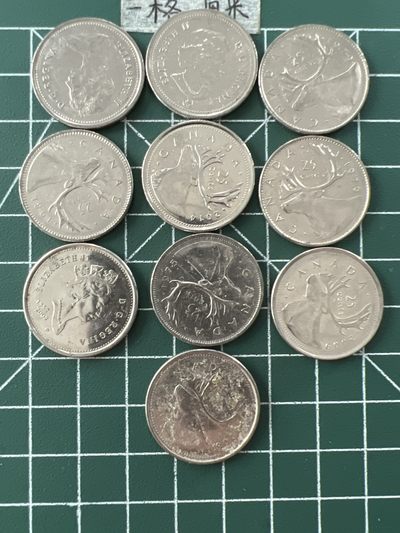 泡泡堂第二十九期  世界硬币纪念章专场（无押金，无佣金，捡漏，全场20包邮，偏远地区除外） - 加拿大25分十个