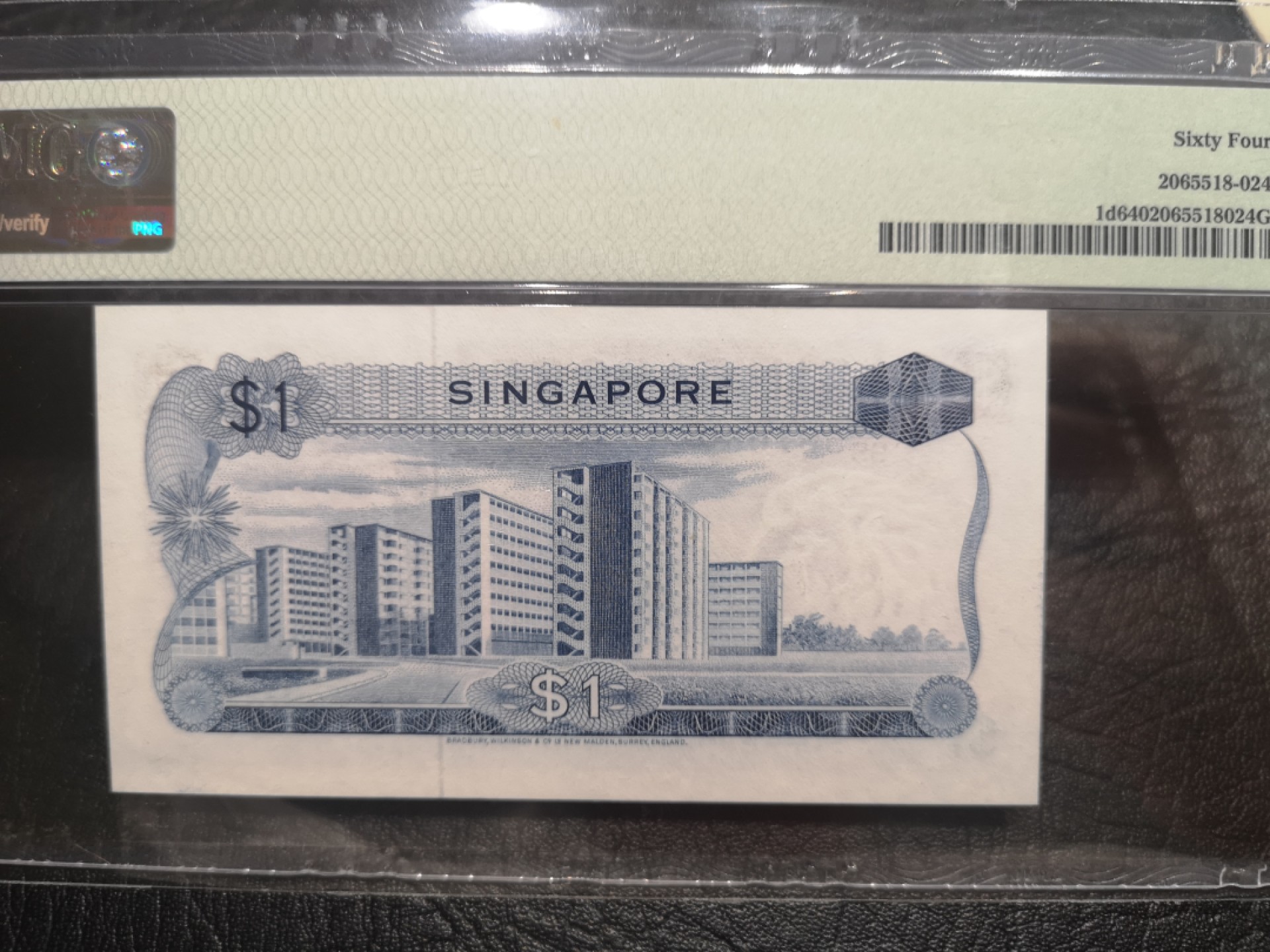 《外钞收藏家》第一百九十期 1972年新加坡花版1元 PMG64