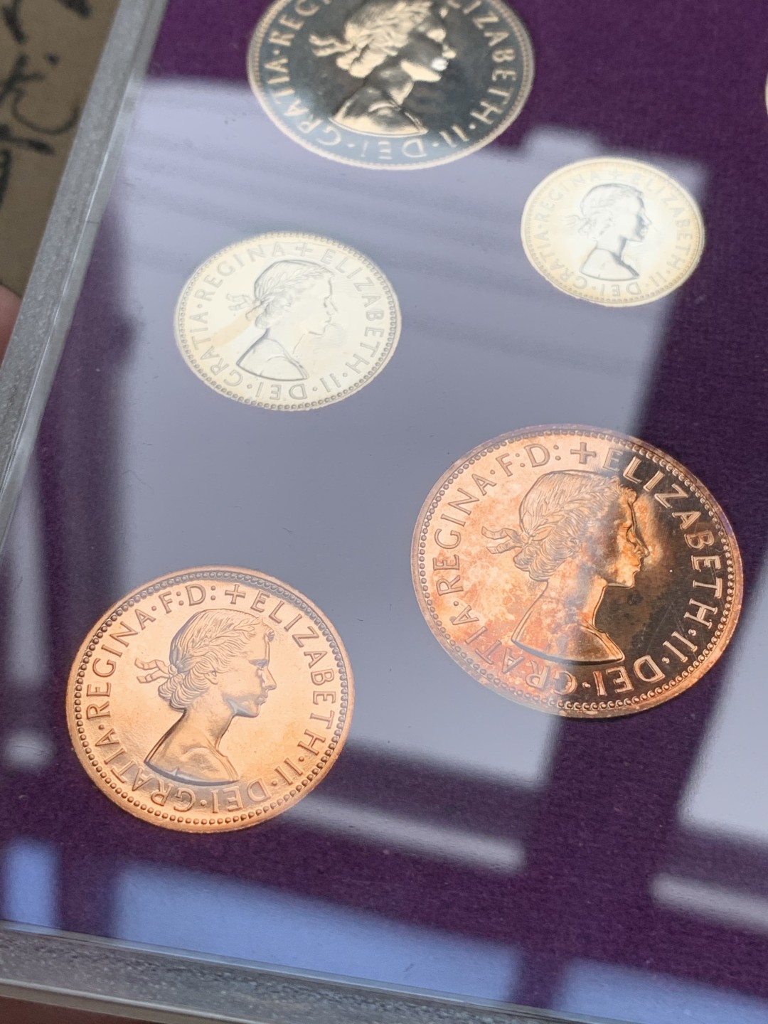 《竞宝斋》第76场-本周日，周一2场连拍（全场不限金额包邮） 英国1970年原封精制套币，女皇少女头像关门币，热门品种BU好品！