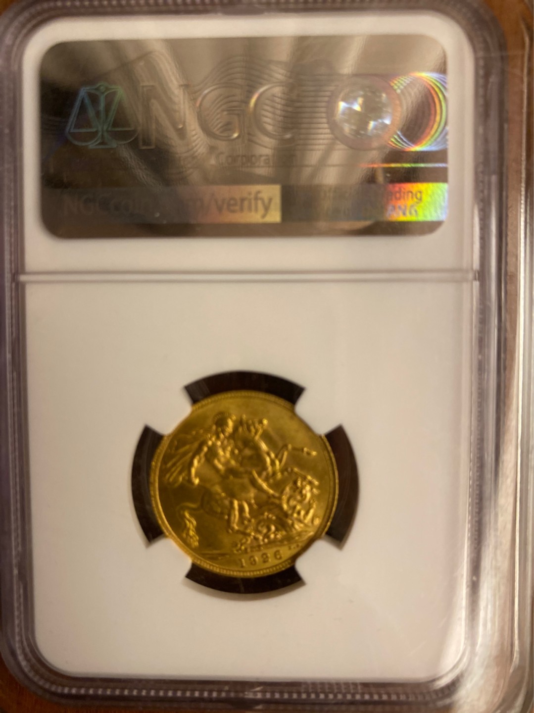 收藏联盟Quantum Auction 第178期拍卖 今晚七点开拍 1926年英国乔治屠龙1索维林金币 南非厂 NGC MS64