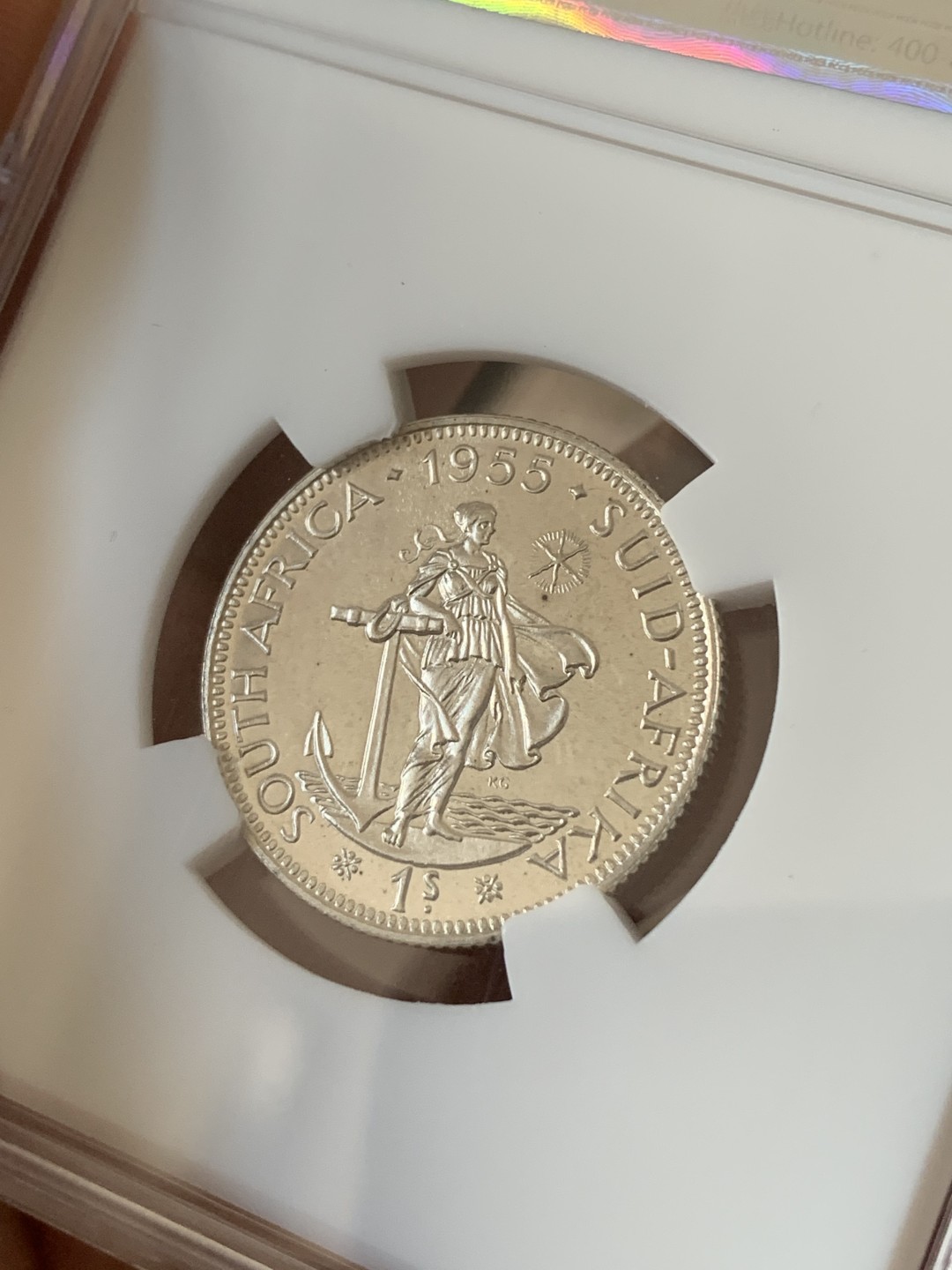 《竞宝斋》第76场-本周日，周一2场连拍（全场不限金额包邮） 南非伊丽莎白女王版（1955年）8枚，三铜五银