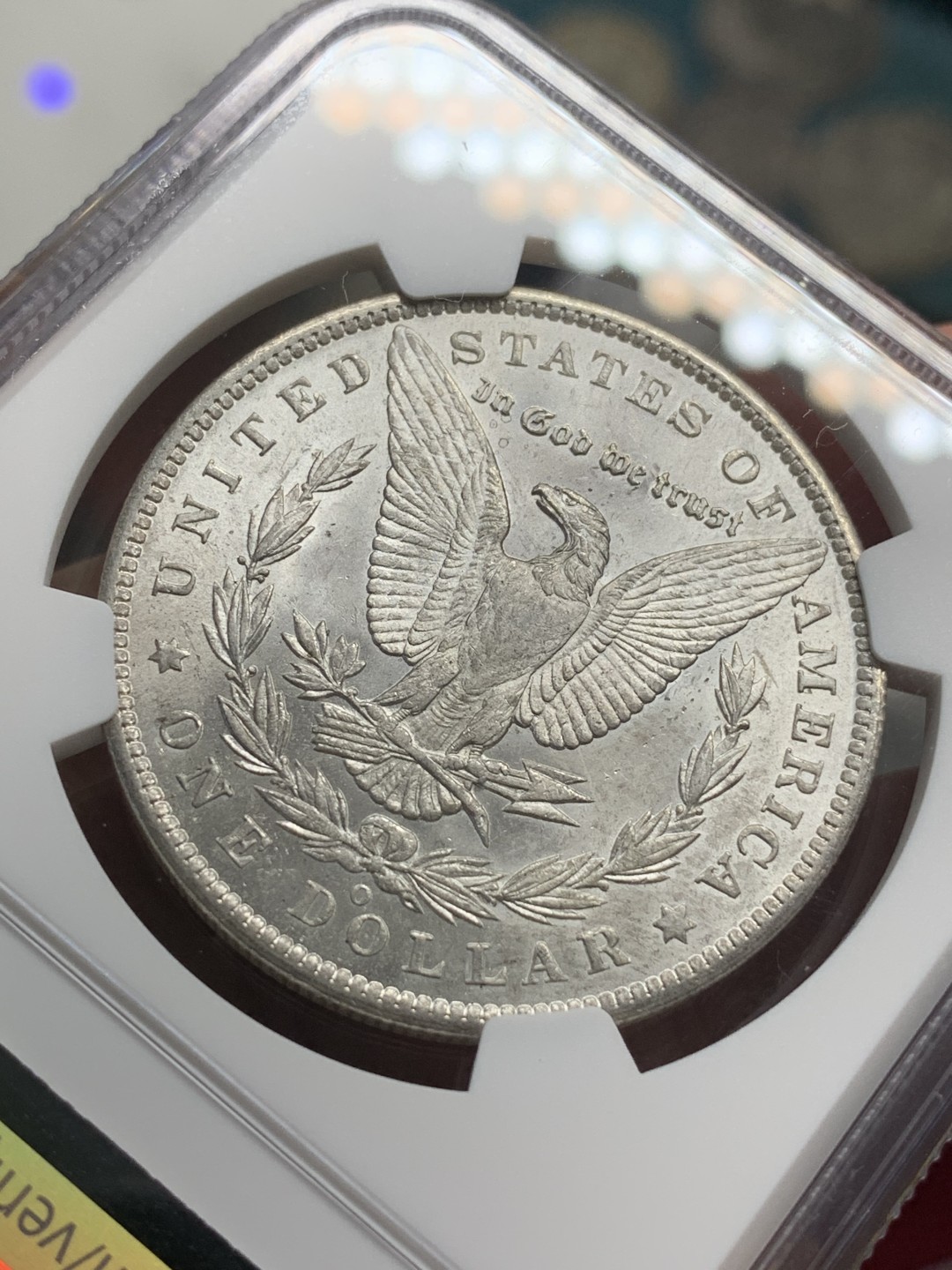 《竞宝斋》第76场-本周日，周一2场连拍（全场不限金额包邮） NGC-MS62 美国 1885-O年 摩根一元 大银币 顶级原光品