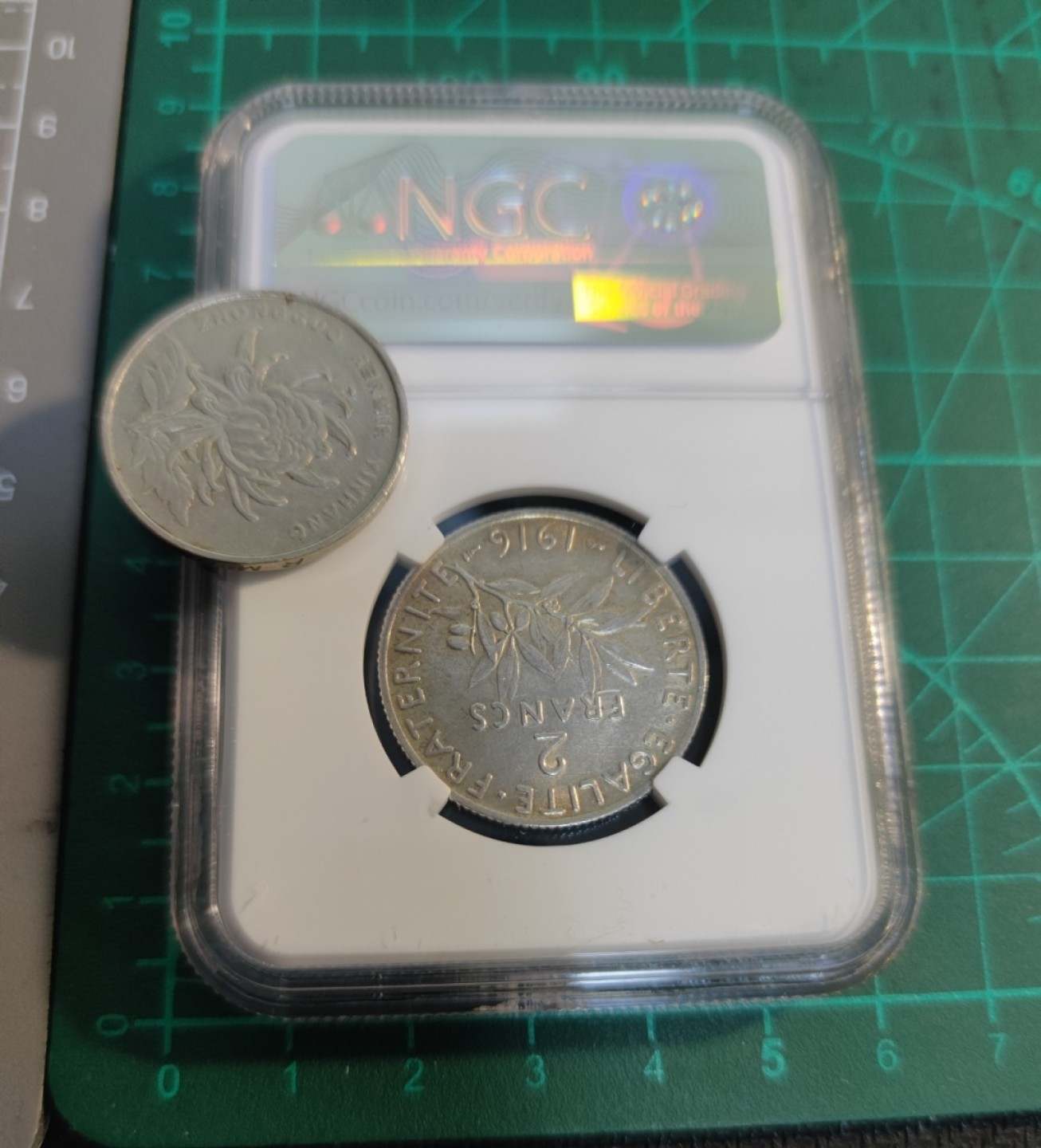 gush小明220721 法国1916年2f银币